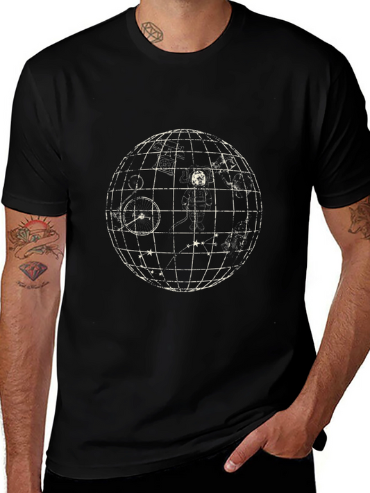 Celestial Sphere Graphic Tee - Classic Black