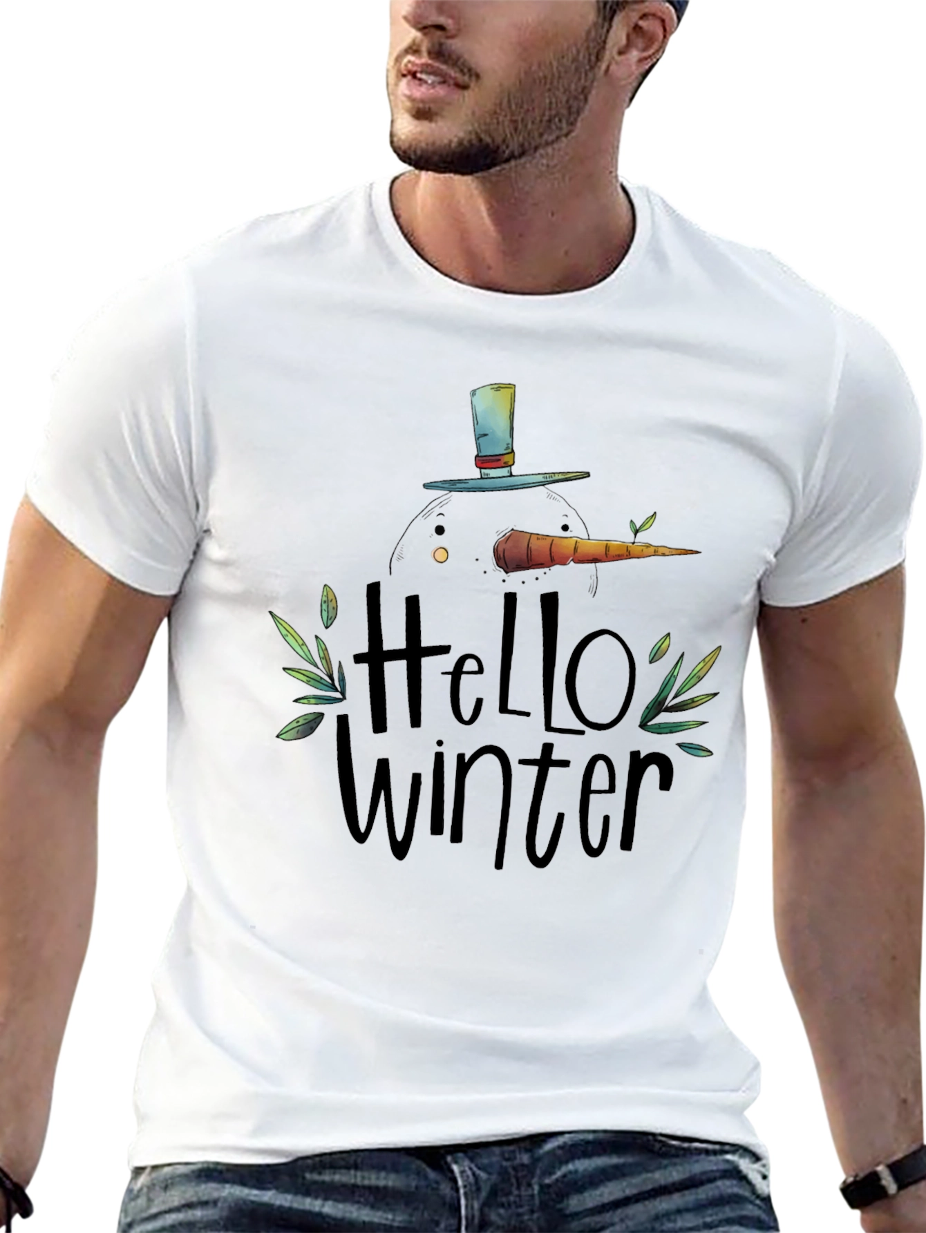 Hello Winter Snowman T-Shirt