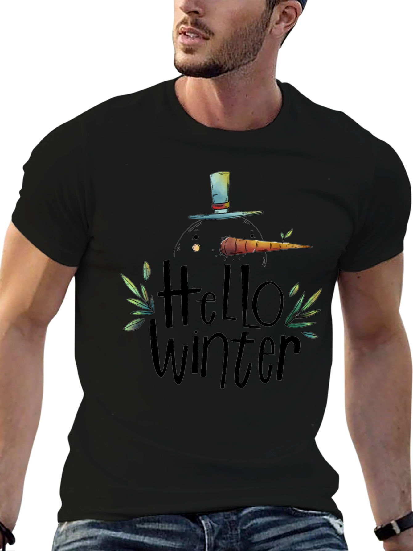 Hello Winter Snowman T-Shirt