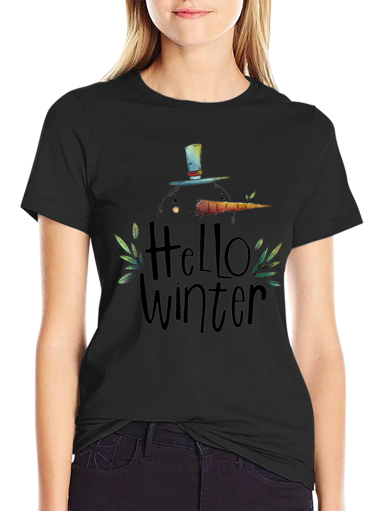 Hello Winter Snowman T-Shirt