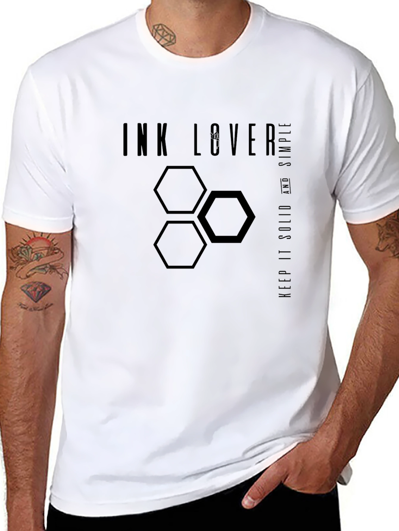 Ink Lover Graphic T-Shirt - Solid & Simple Design