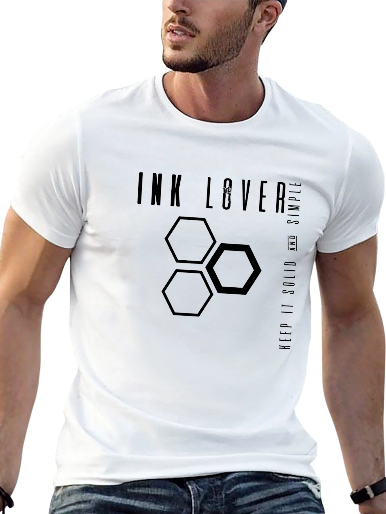Ink Lover Graphic T-Shirt - Solid & Simple Design