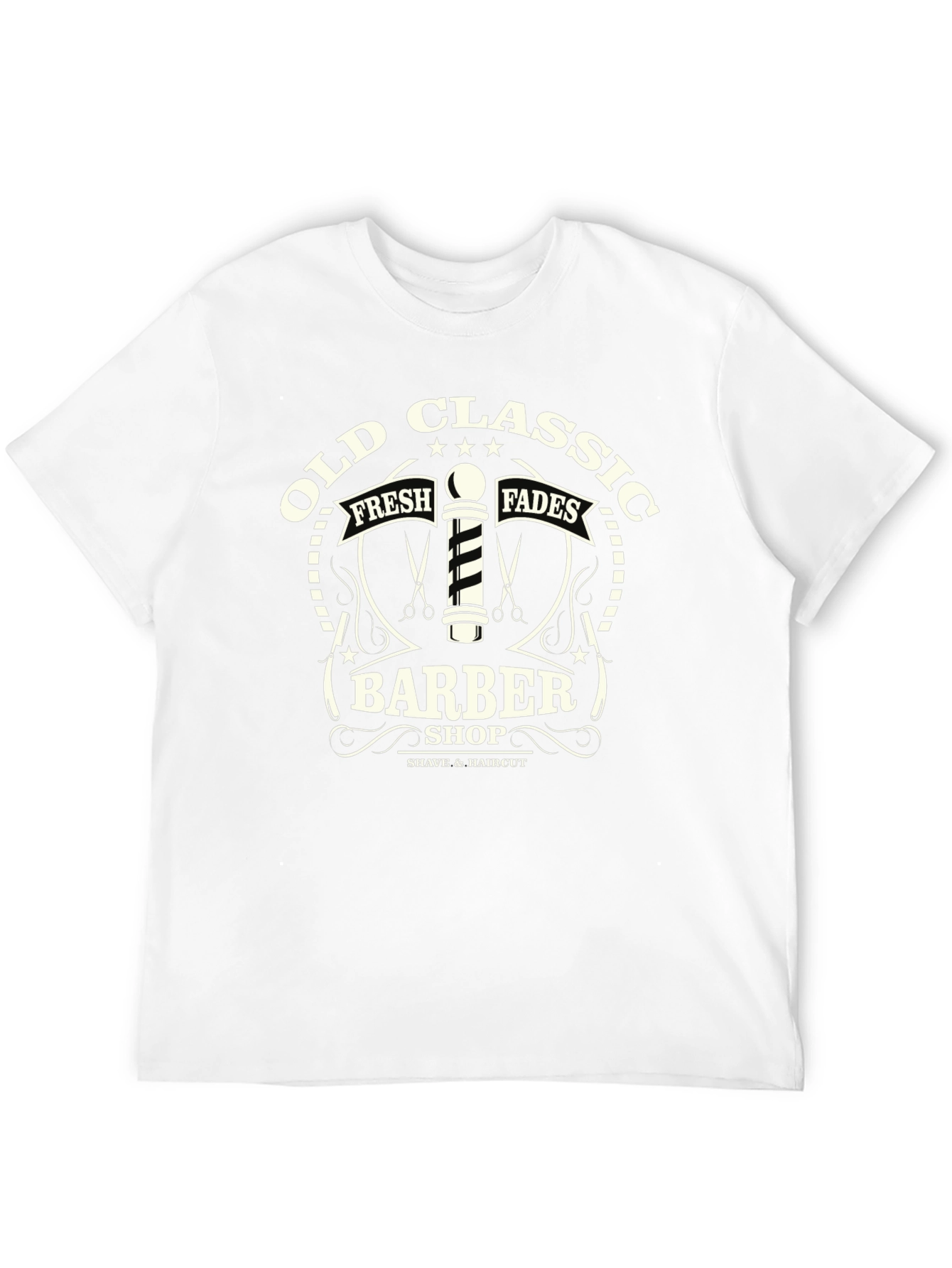 Old Classic Barber Shop Graphic T-Shirt
