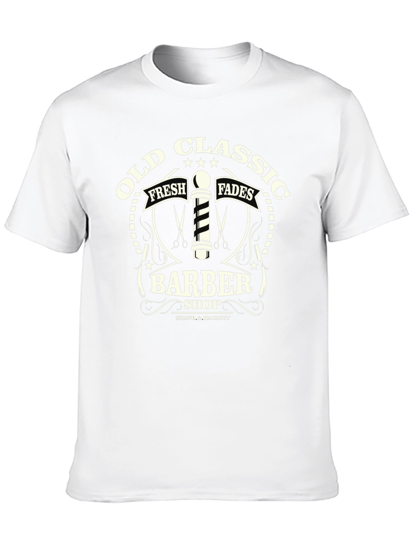 Old Classic Barber Shop Graphic T-Shirt