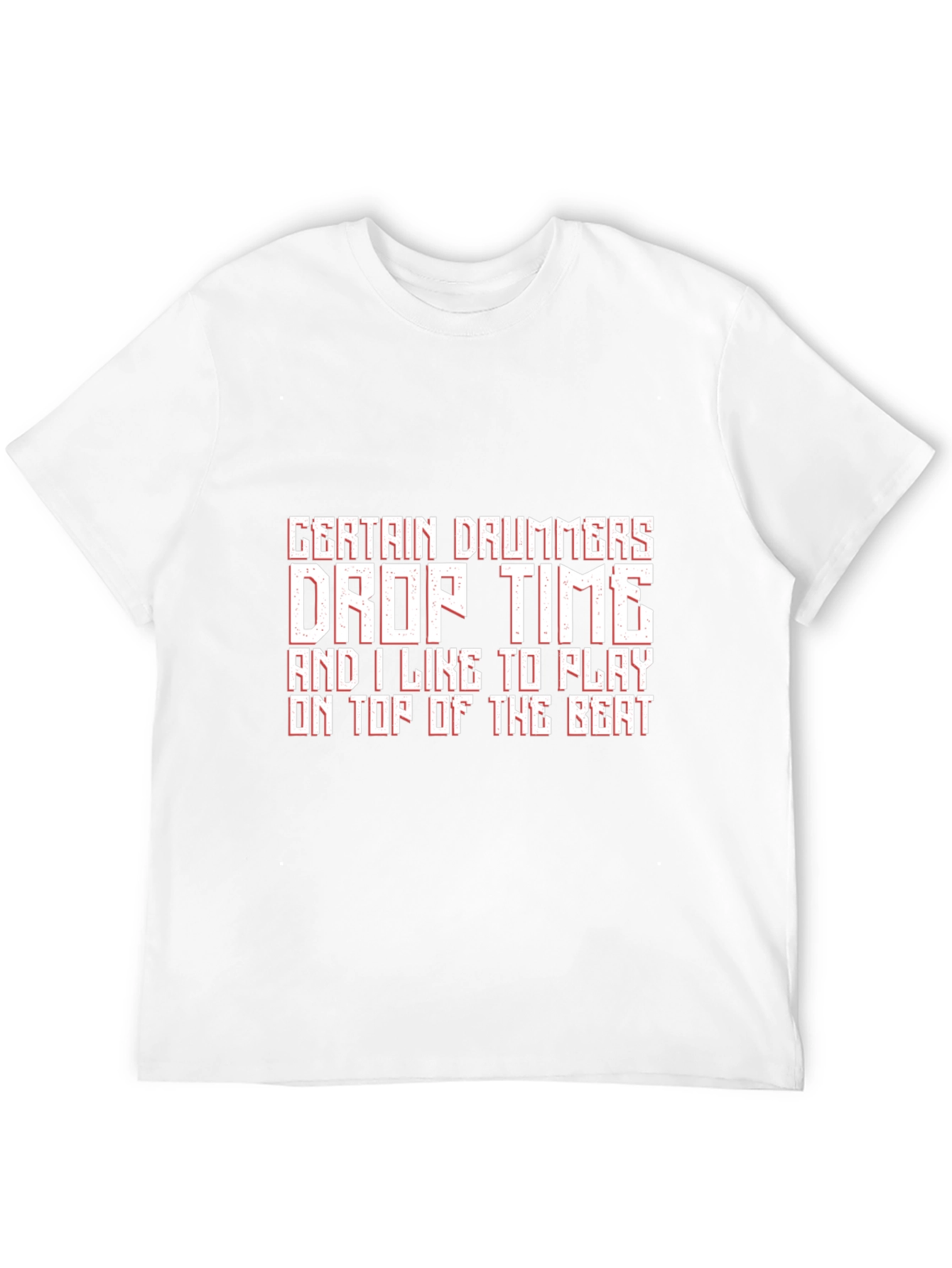 Funny Drummer Black T-Shirt