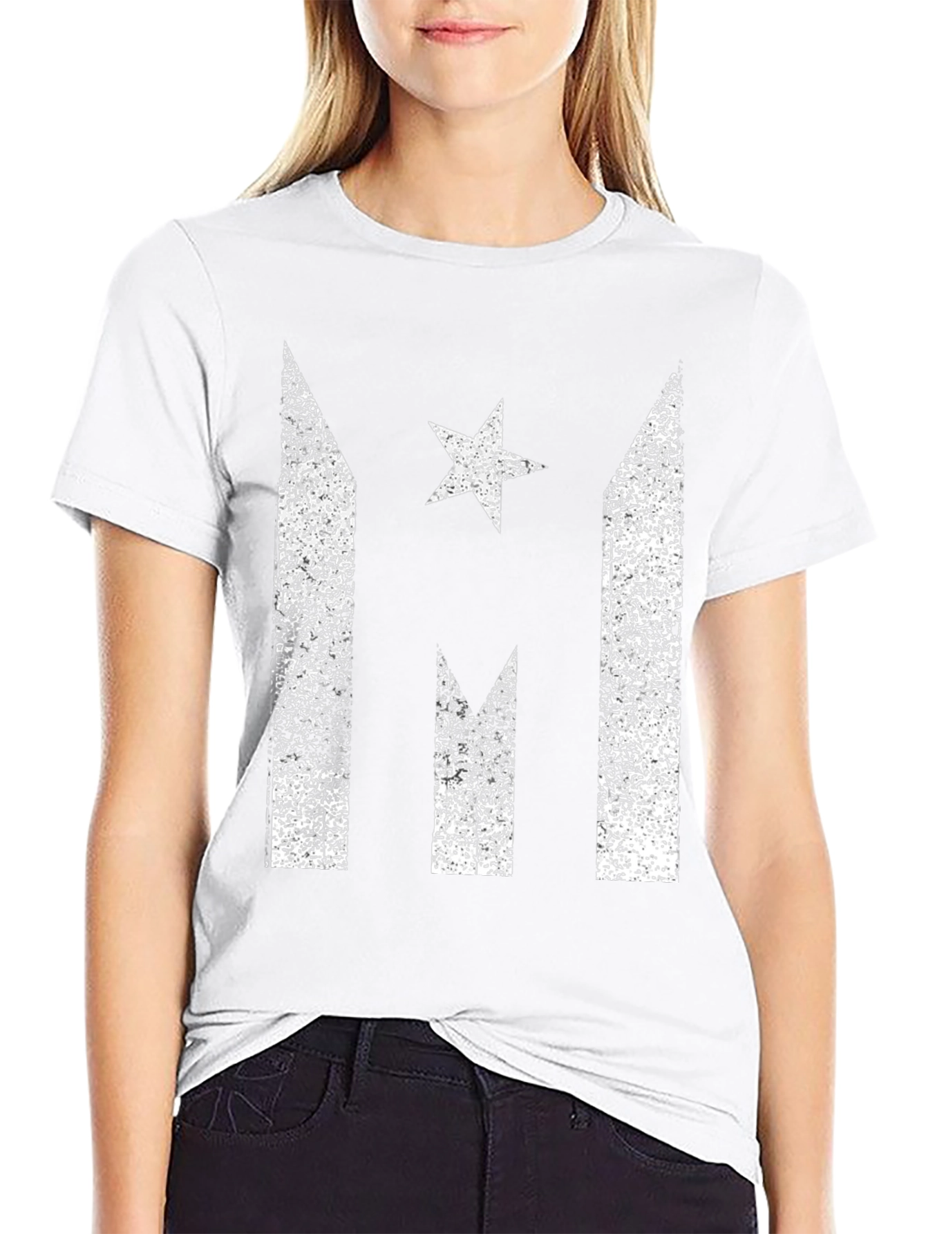 Distressed Puerto Rican Pride Graphic Tee - Black