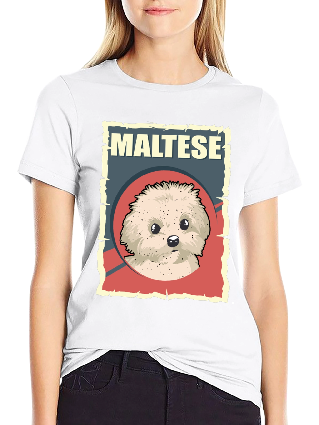 Maltese Dog Breed T-Shirt - Cute Puppy Graphic Tee