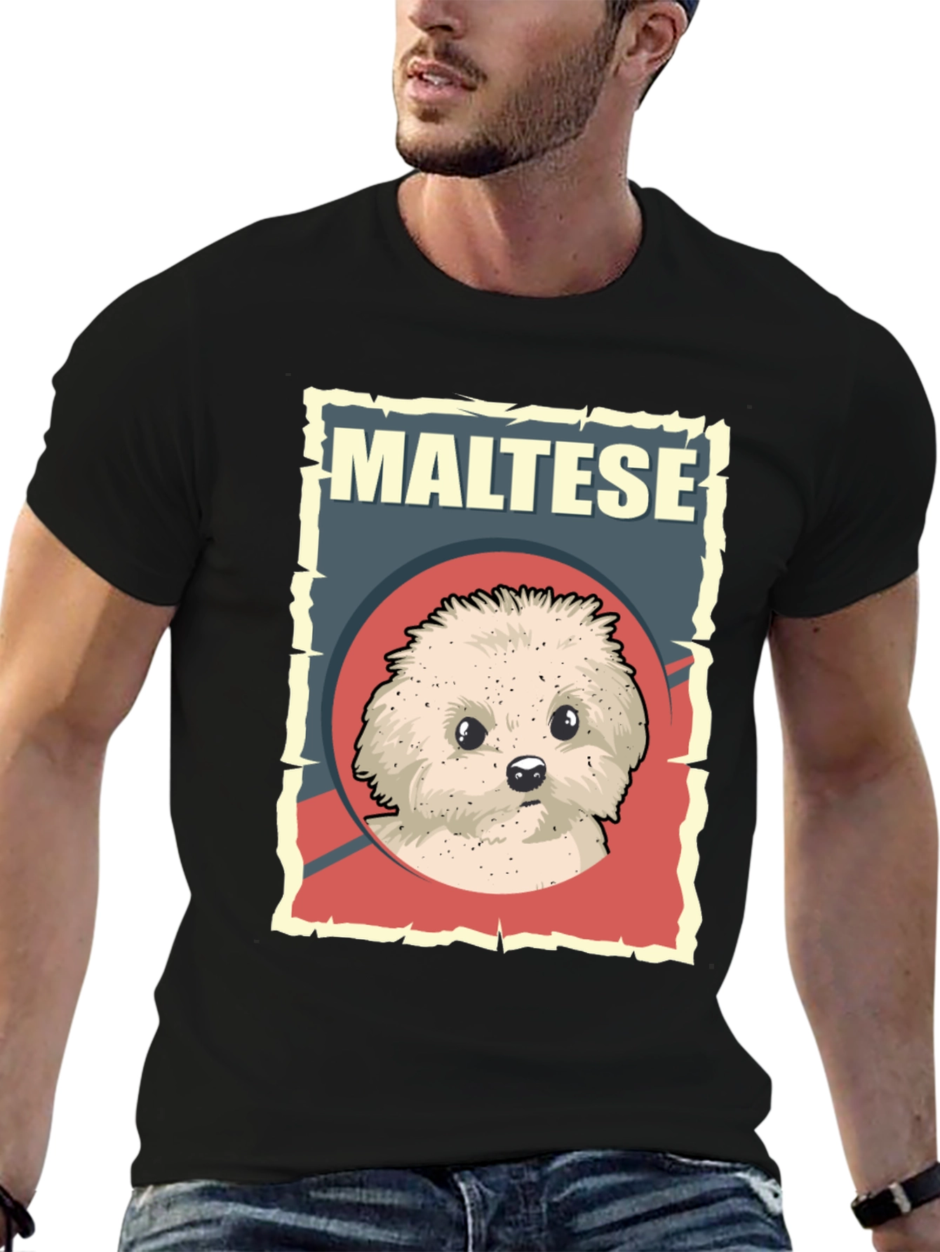 Maltese Dog Breed T-Shirt - Cute Puppy Graphic Tee