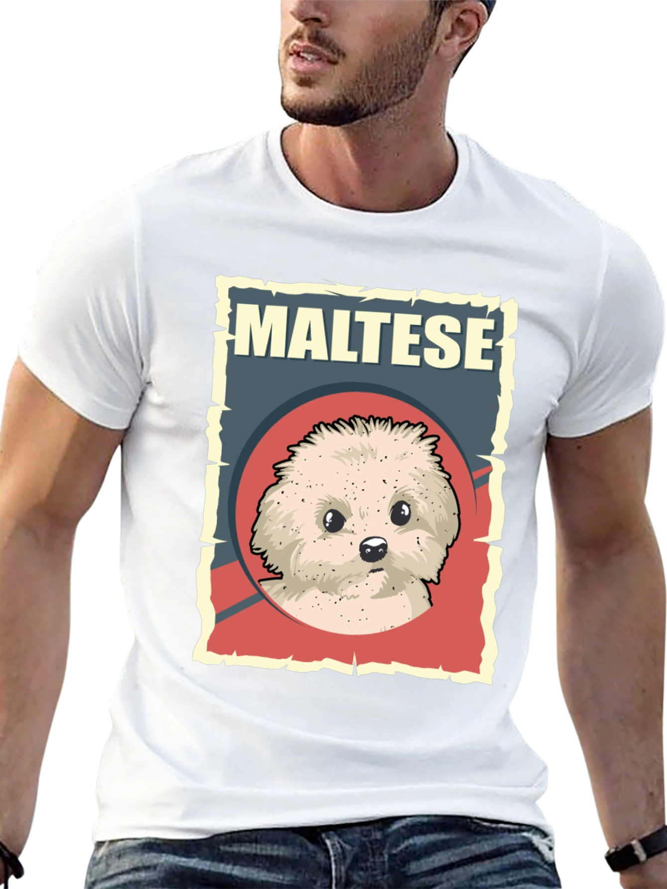 Maltese Dog Breed T-Shirt - Cute Puppy Graphic Tee