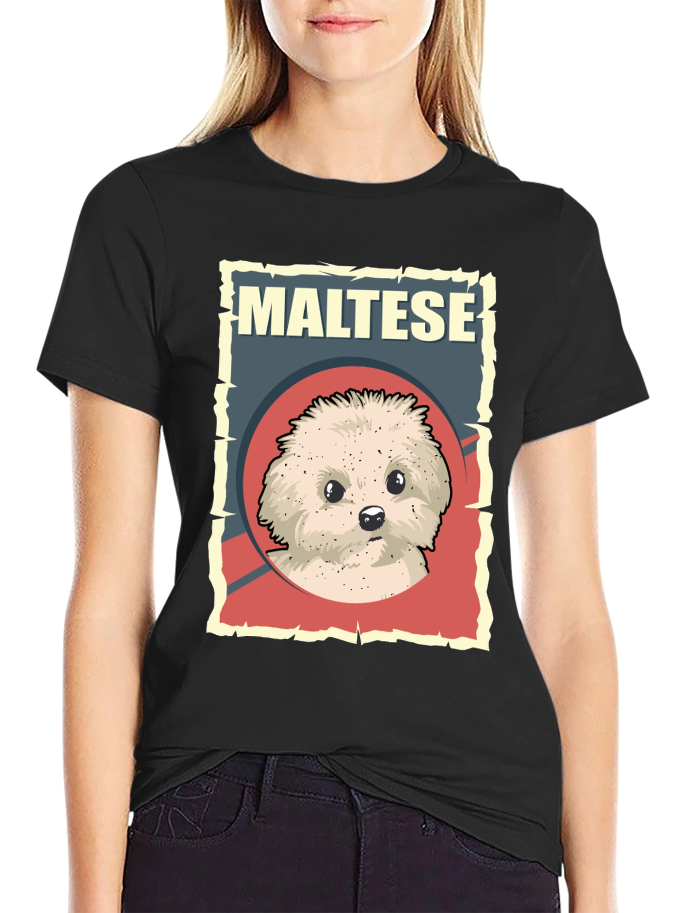 Maltese Dog Breed T-Shirt - Cute Puppy Graphic Tee