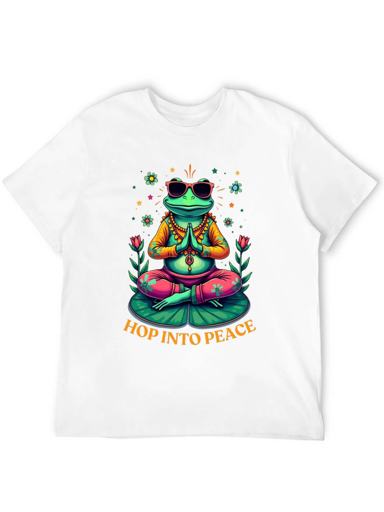 Zen Frog Graphic Tee - Hop Into Peace