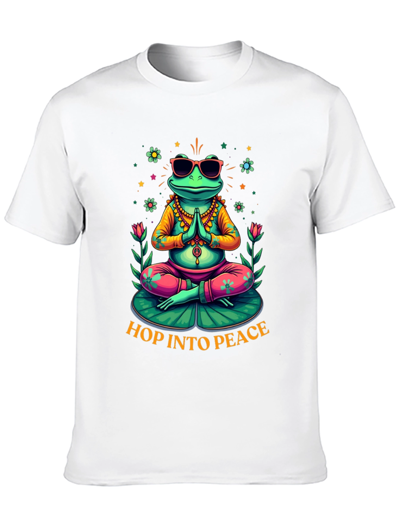 Zen Frog Graphic Tee - Hop Into Peace
