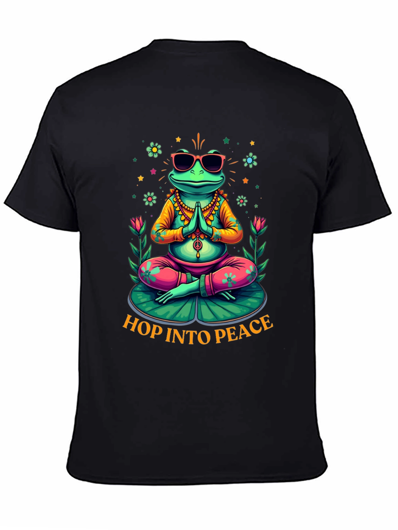 Zen Frog Graphic Tee - Hop Into Peace