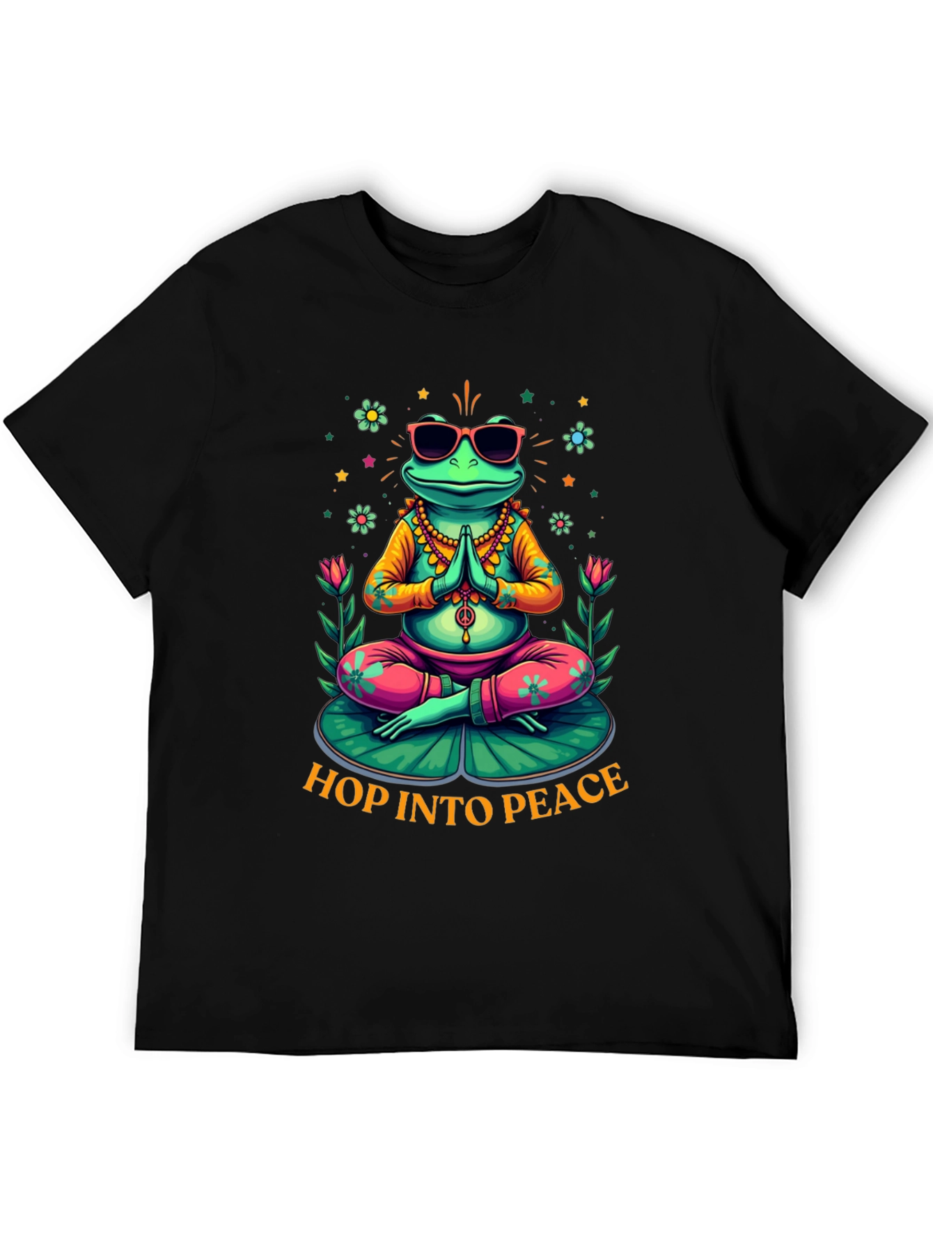 Zen Frog Graphic Tee - Hop Into Peace