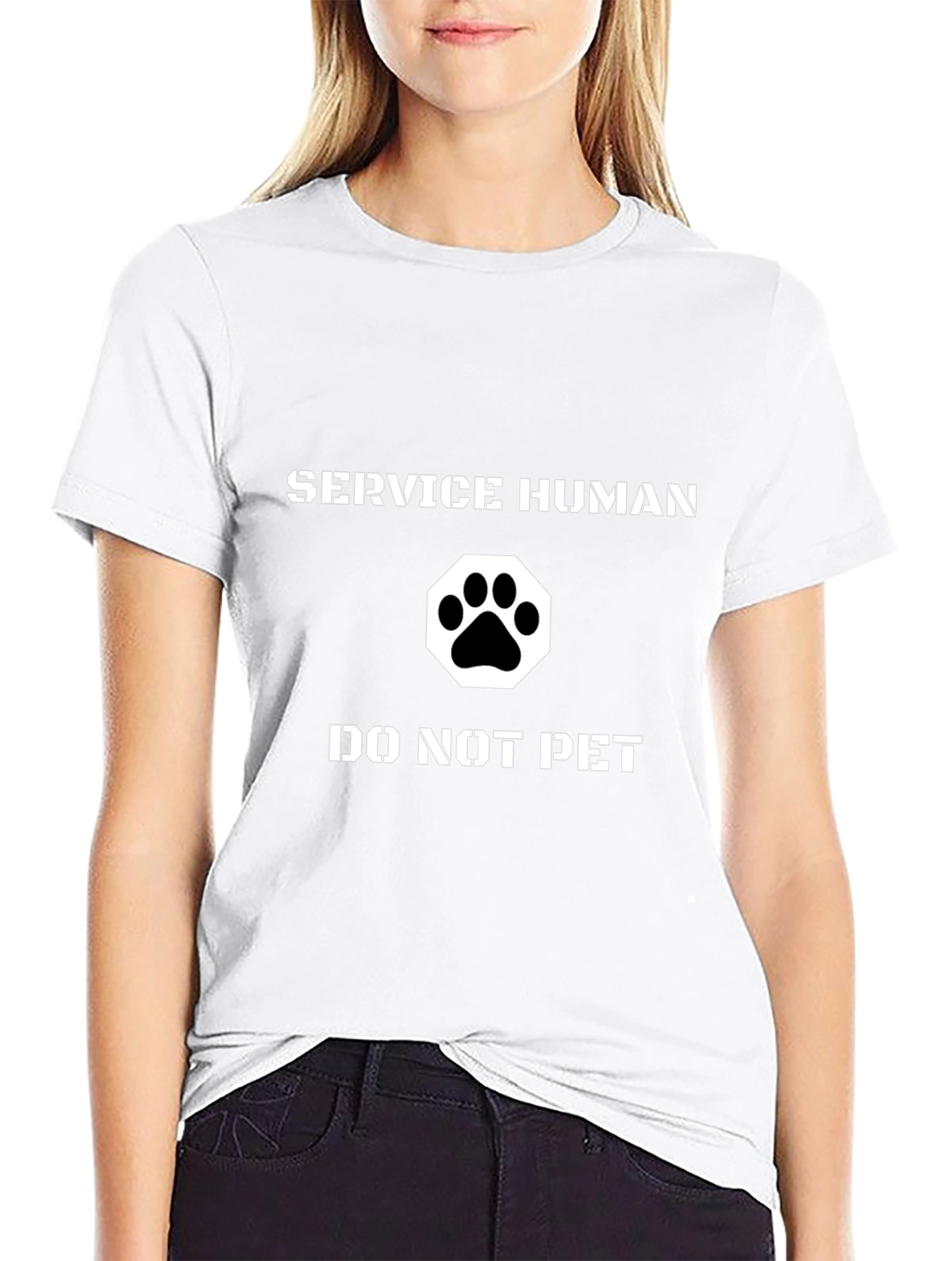 Service Human T-Shirt - Funny Pet Owner Apparel