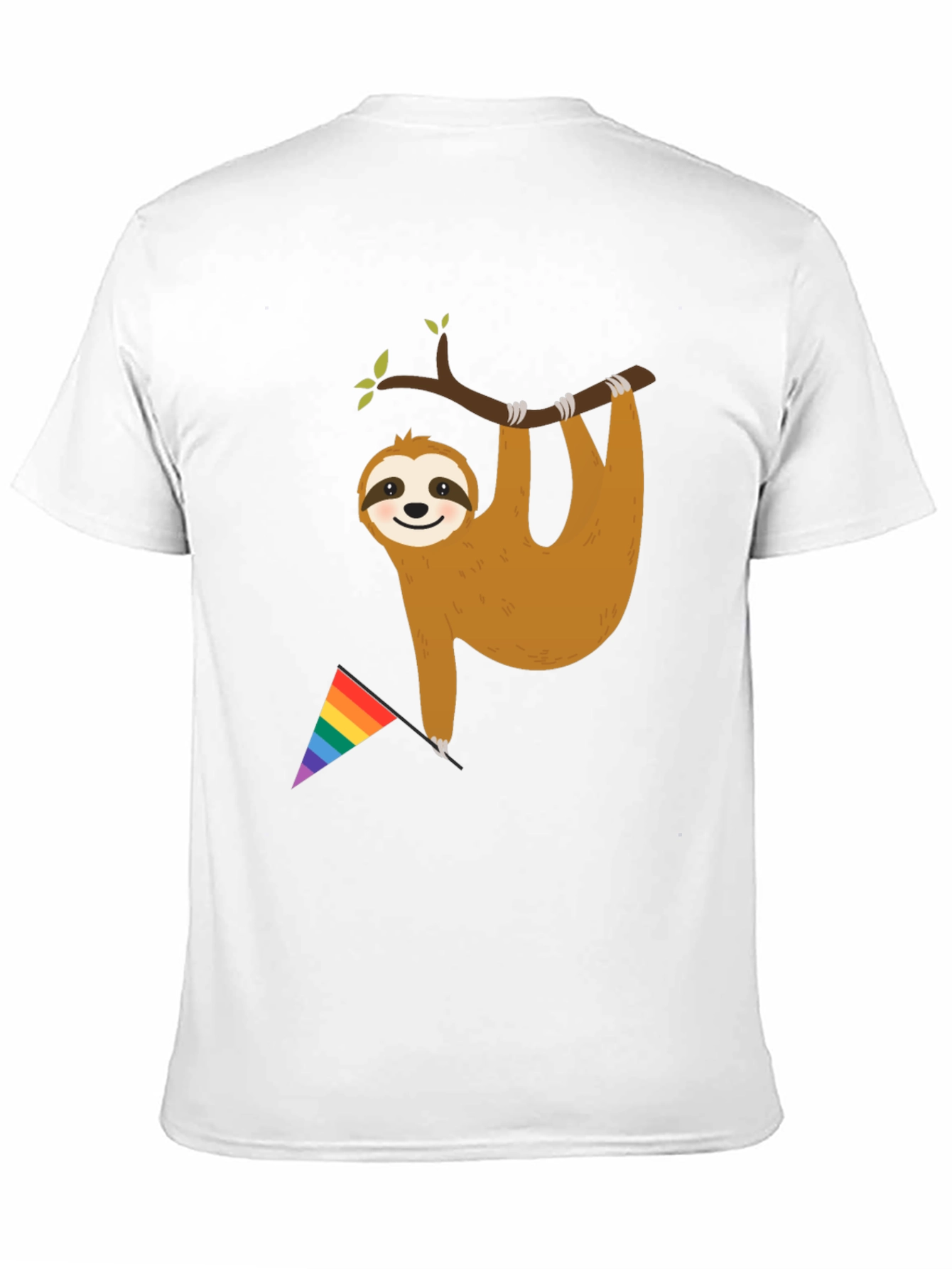 Sloth Pride T-Shirt - LGBTQ+ Rainbow Flag