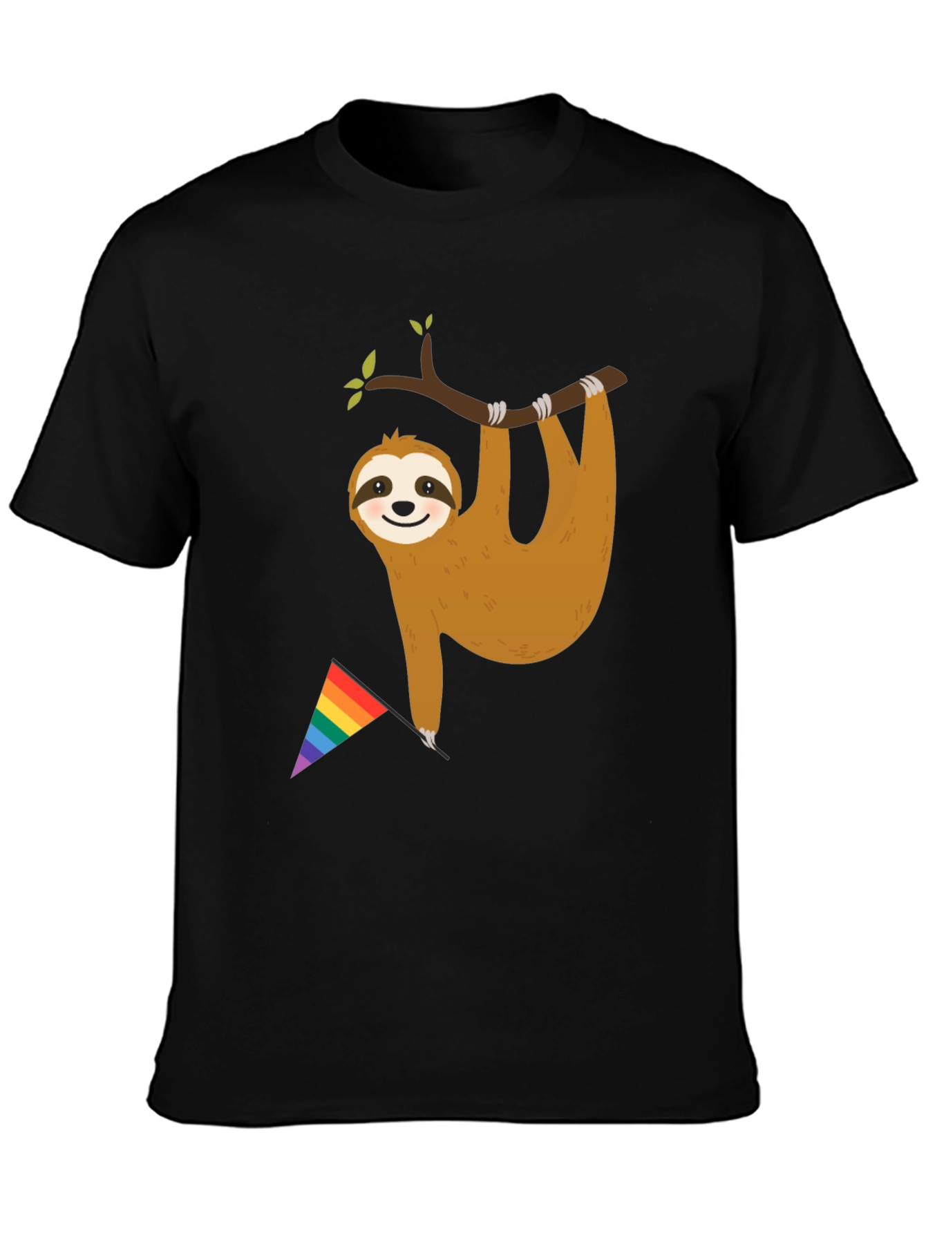 Sloth Pride T-Shirt - LGBTQ+ Rainbow Flag