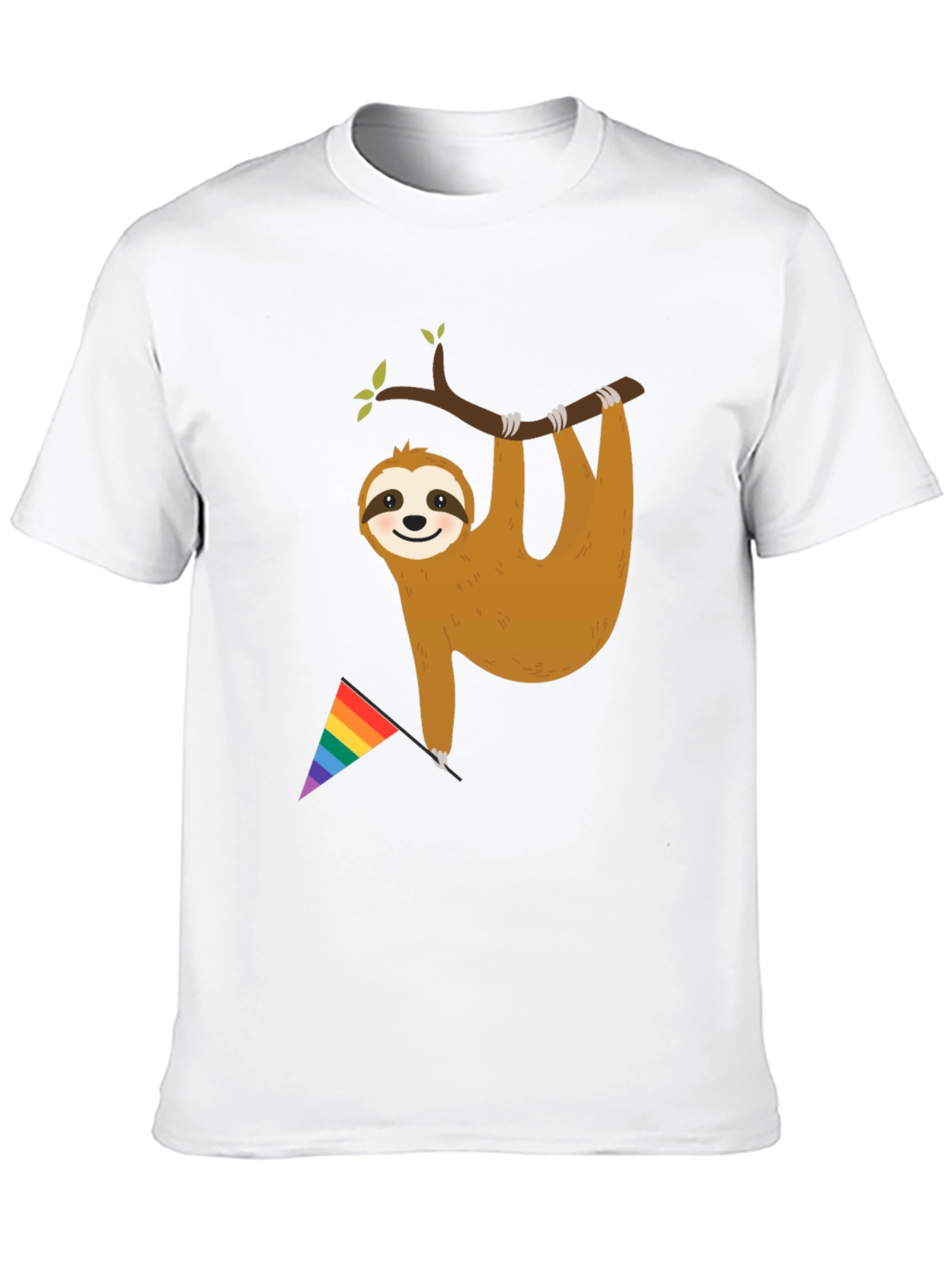 Sloth Pride T-Shirt - LGBTQ+ Rainbow Flag