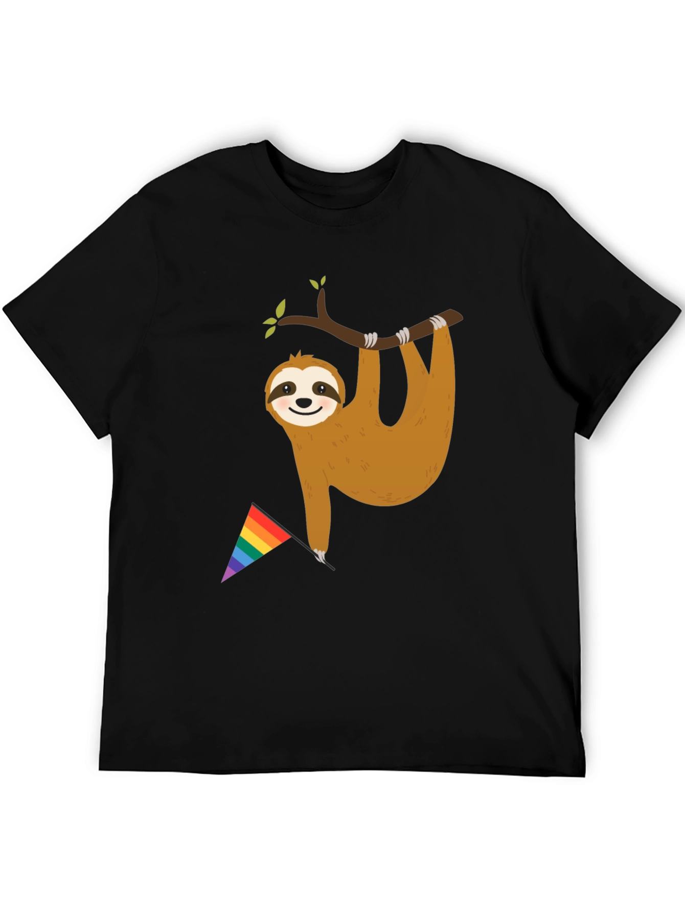 Sloth Pride T-Shirt - LGBTQ+ Rainbow Flag