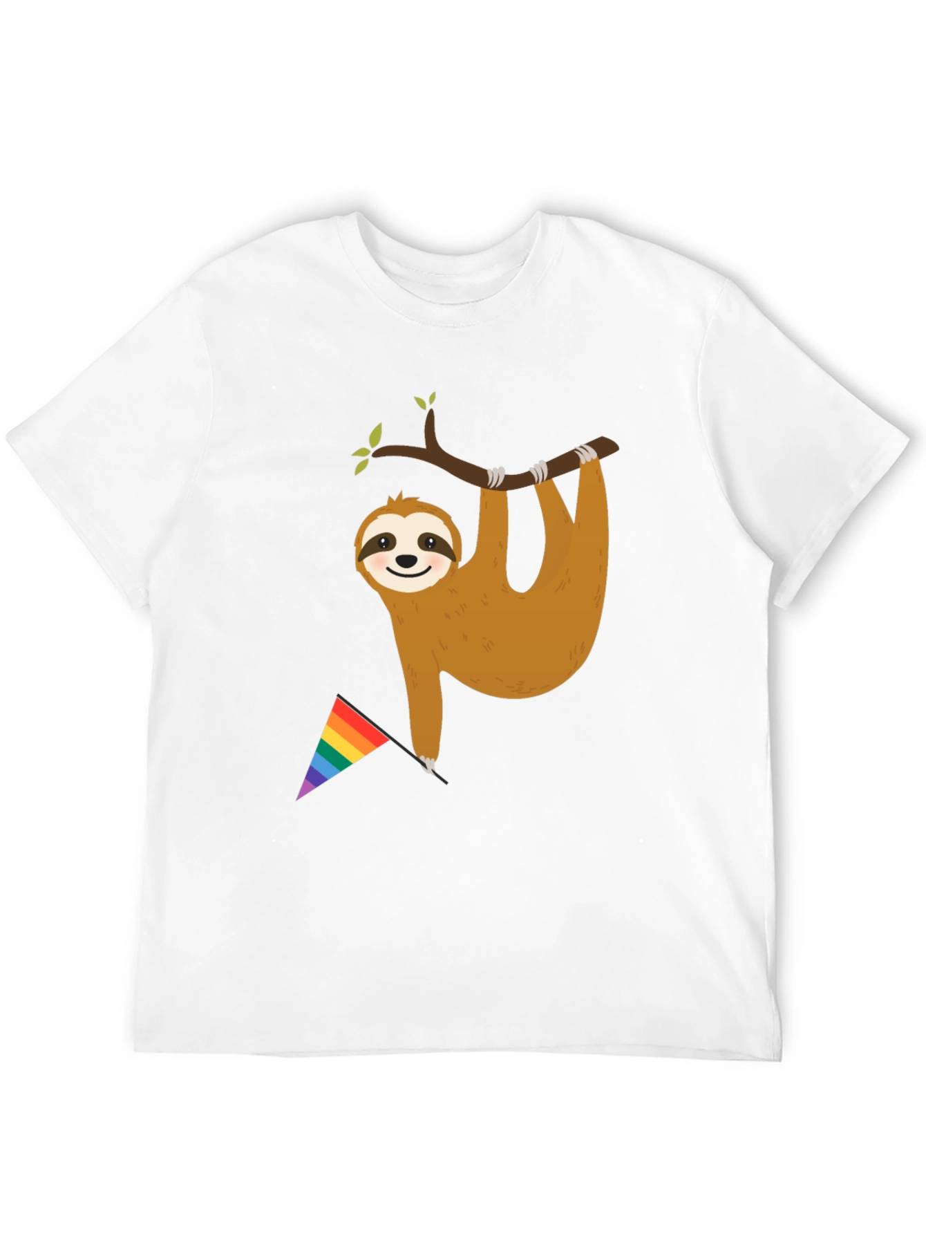 Sloth Pride T-Shirt - LGBTQ+ Rainbow Flag