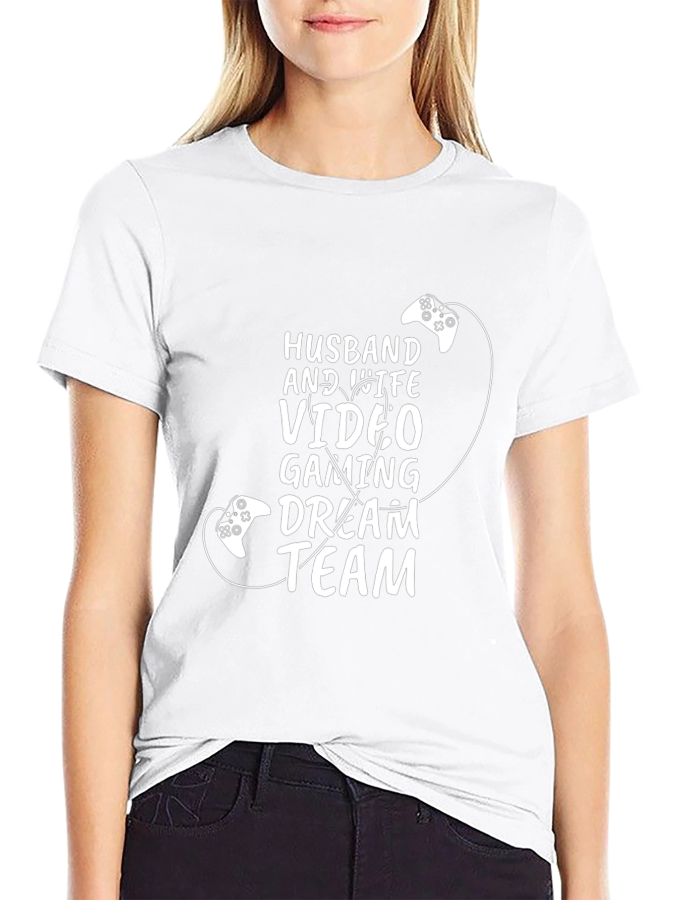 Husband and Wife Video Gaming Dream Team T-Shirt
