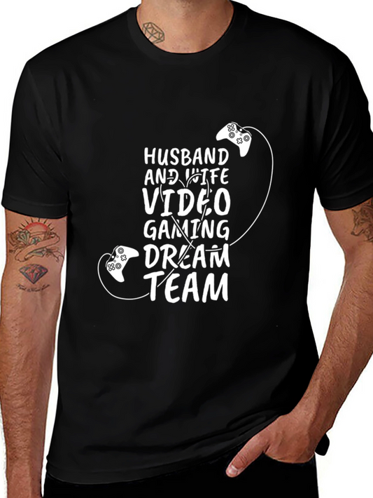 Husband and Wife Video Gaming Dream Team T-Shirt