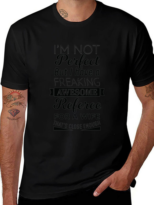 Awesome Referee Wife T-Shirt - Perfect Gift for Husband
