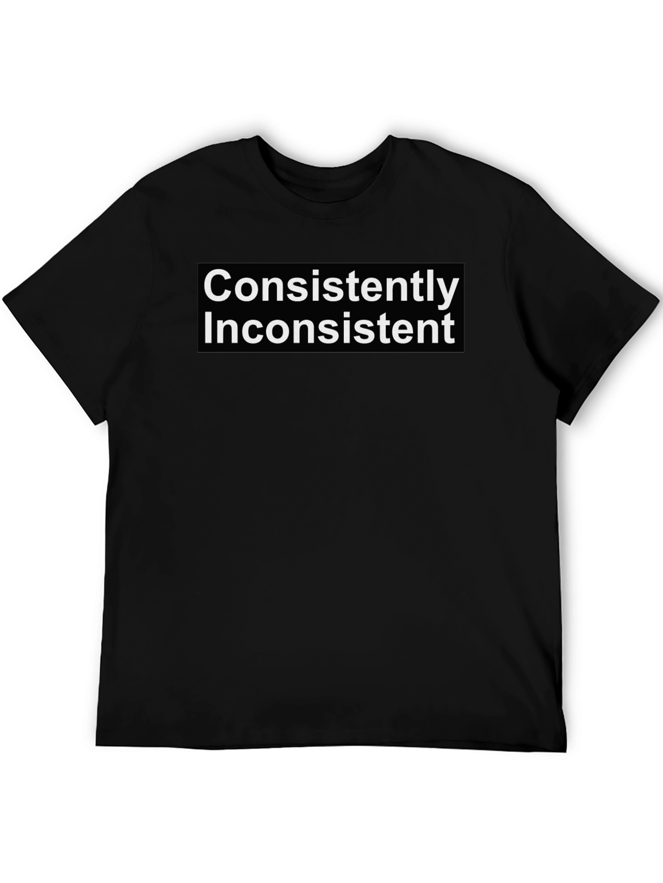 Consistently Inconsistent Graphic Tee - Black