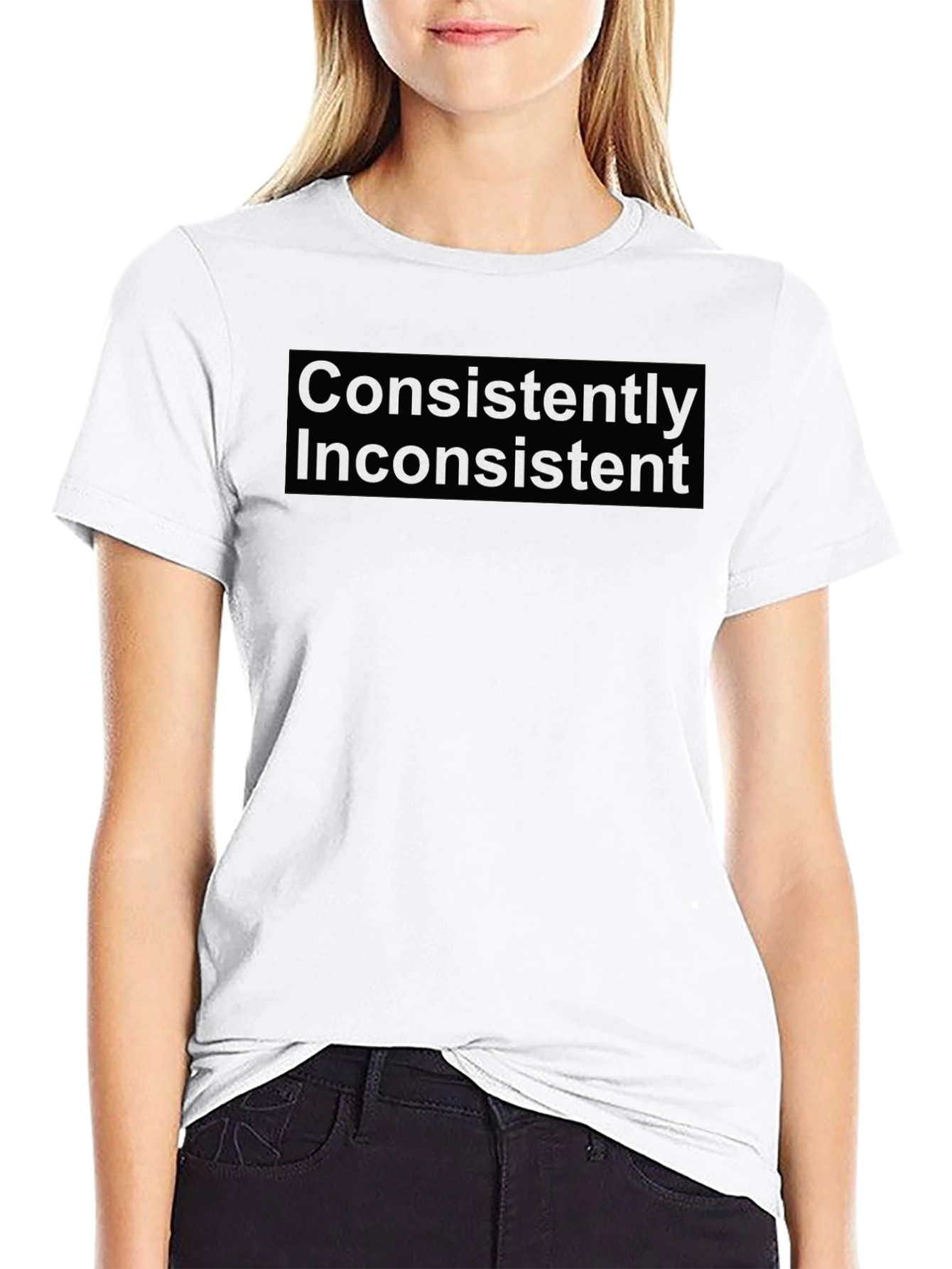 Consistently Inconsistent Graphic Tee - Black