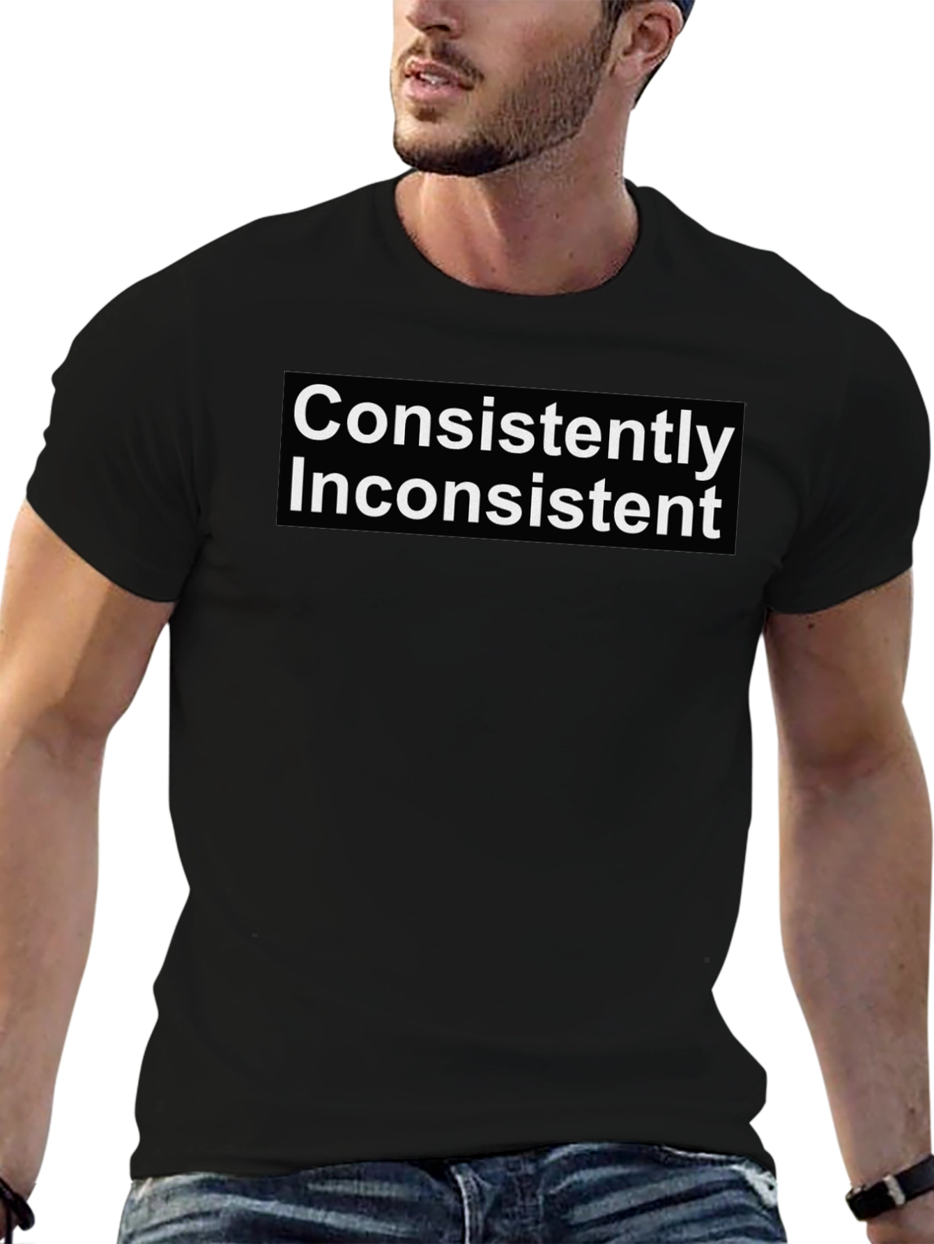 Consistently Inconsistent Graphic Tee - Black