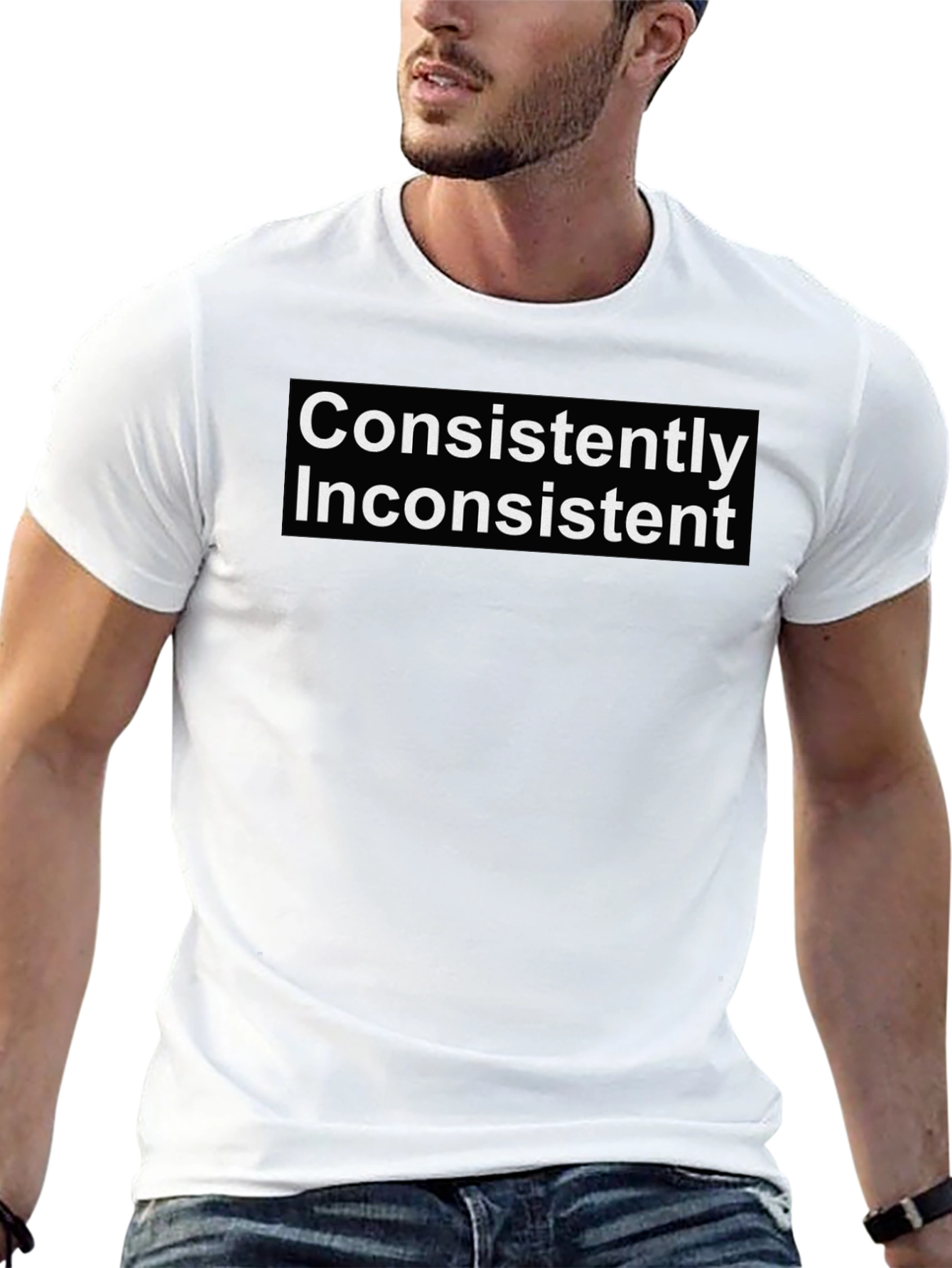 Consistently Inconsistent Graphic Tee - Black