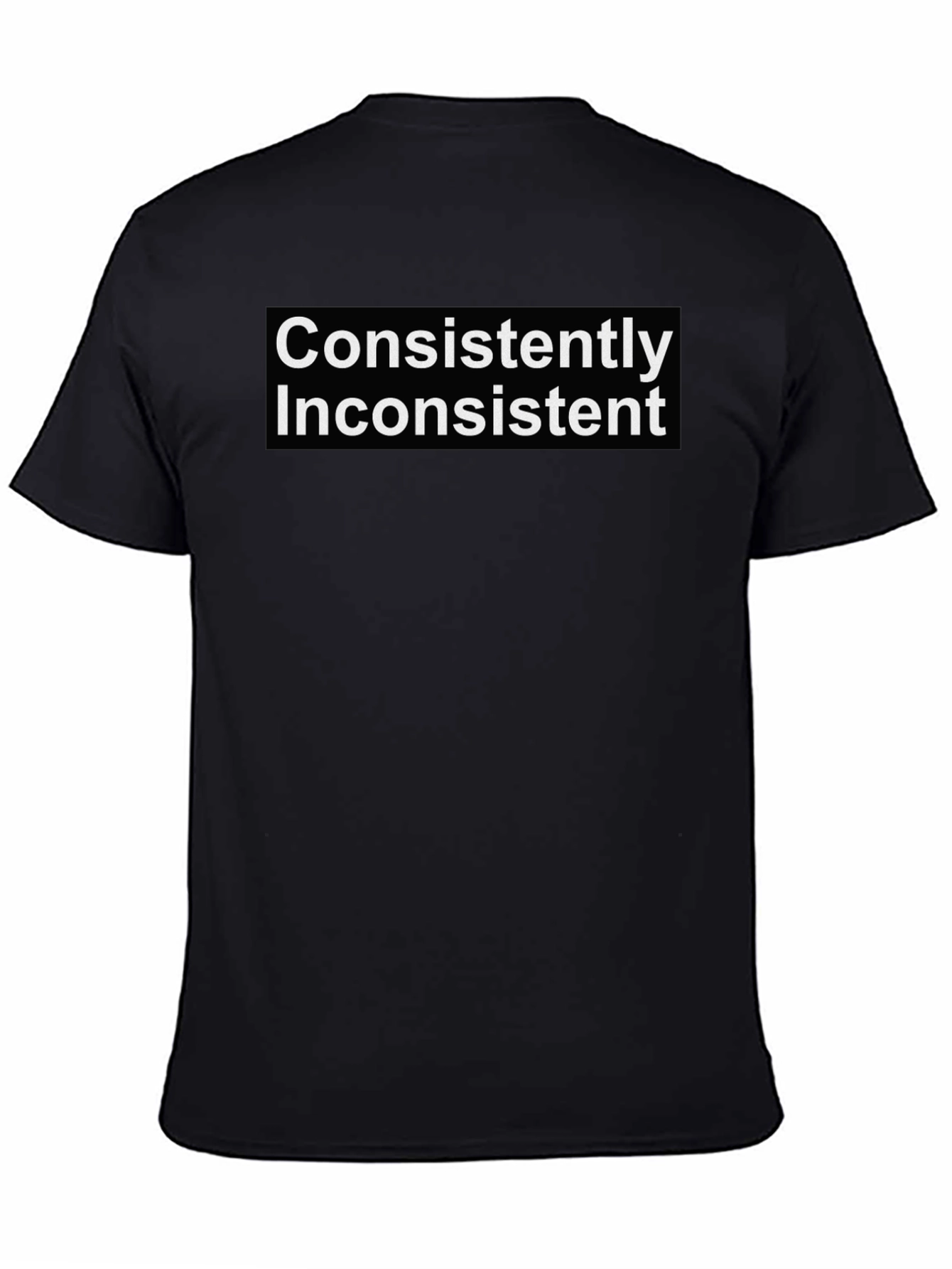 Consistently Inconsistent Graphic Tee - Black