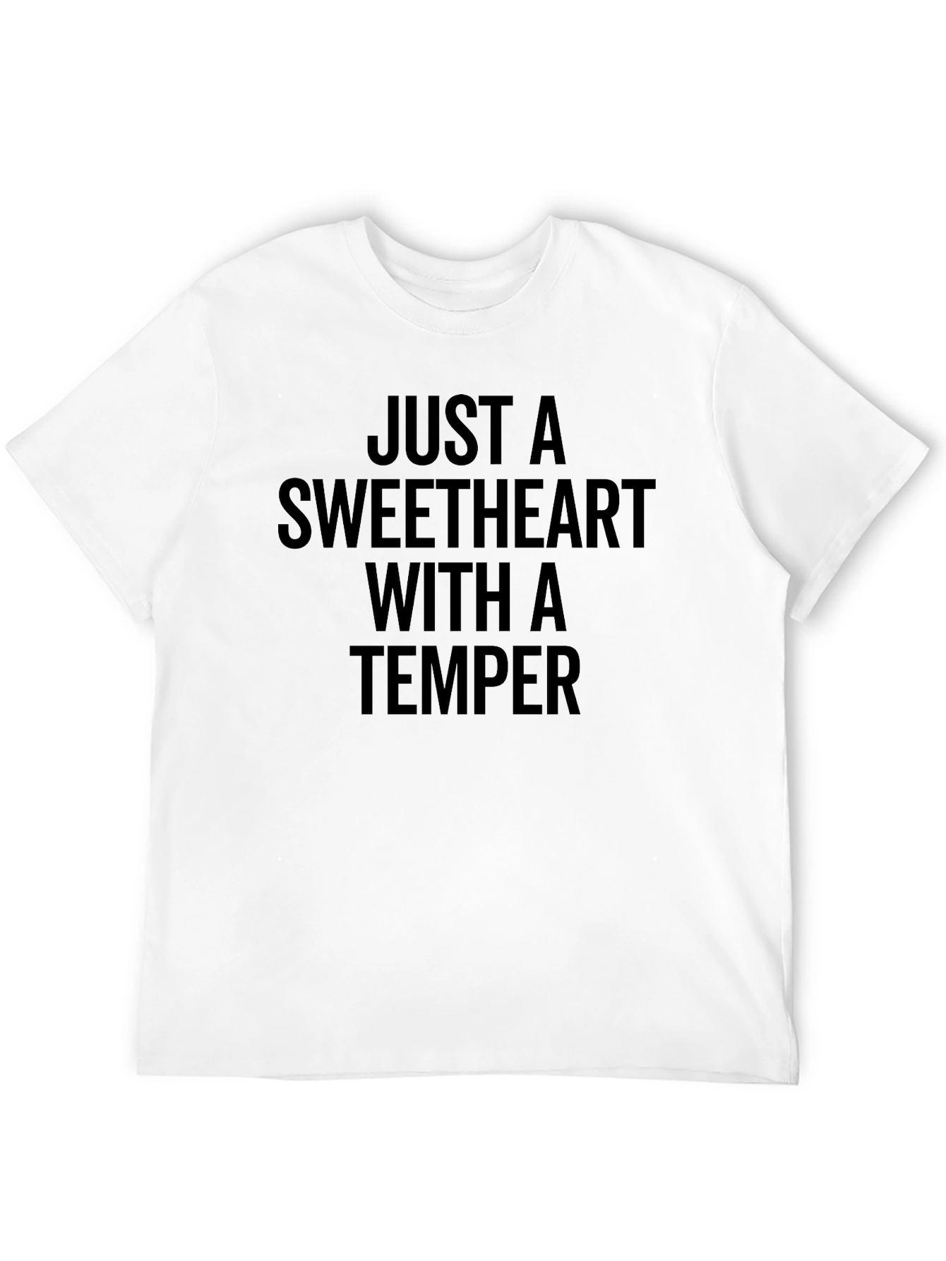 Sweetheart With a Temper Graphic Tee - Black