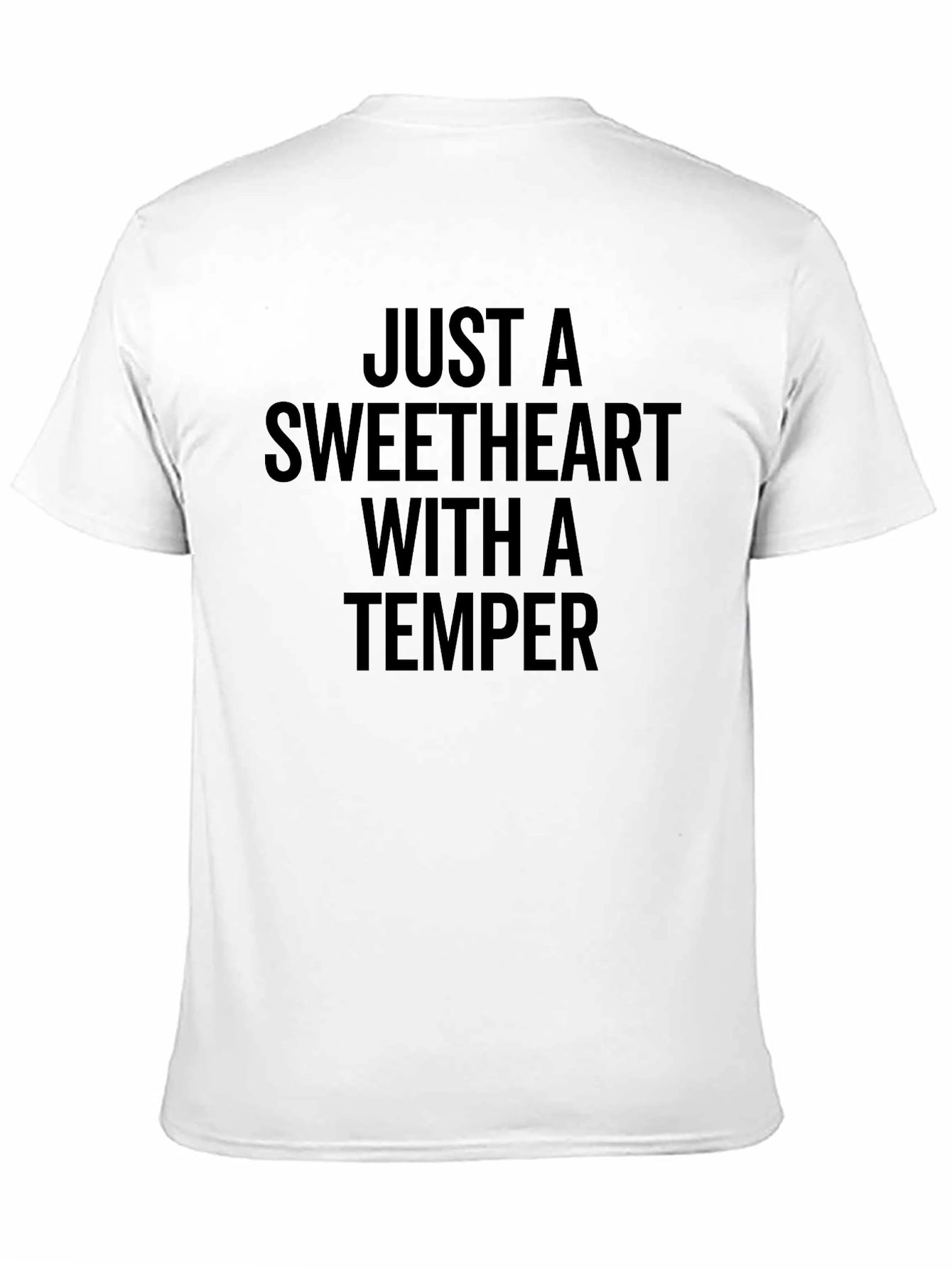 Sweetheart With a Temper Graphic Tee - Black