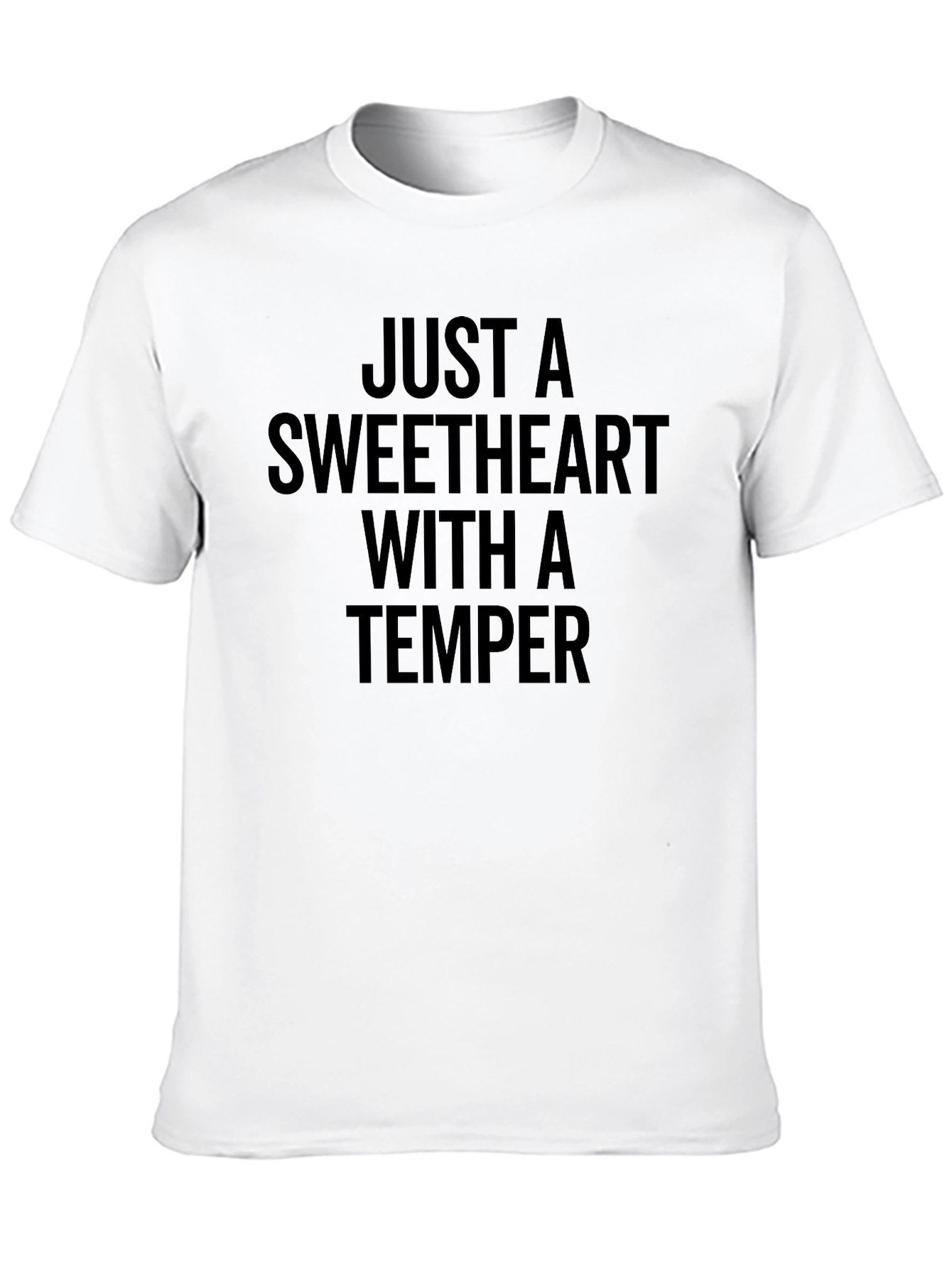 Sweetheart With a Temper Graphic Tee - Black