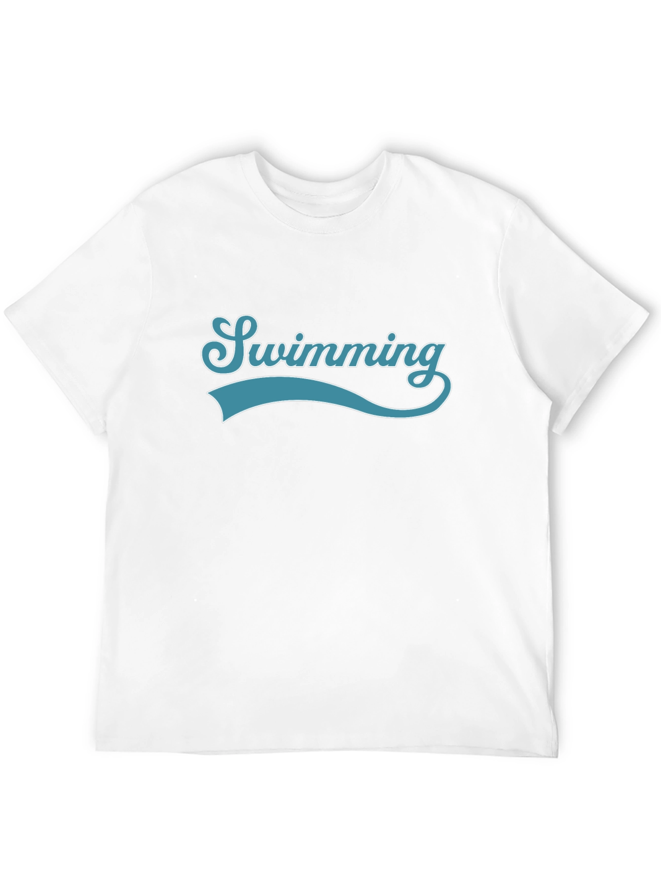 Swimming Graphic Print Crew Neck T-Shirt