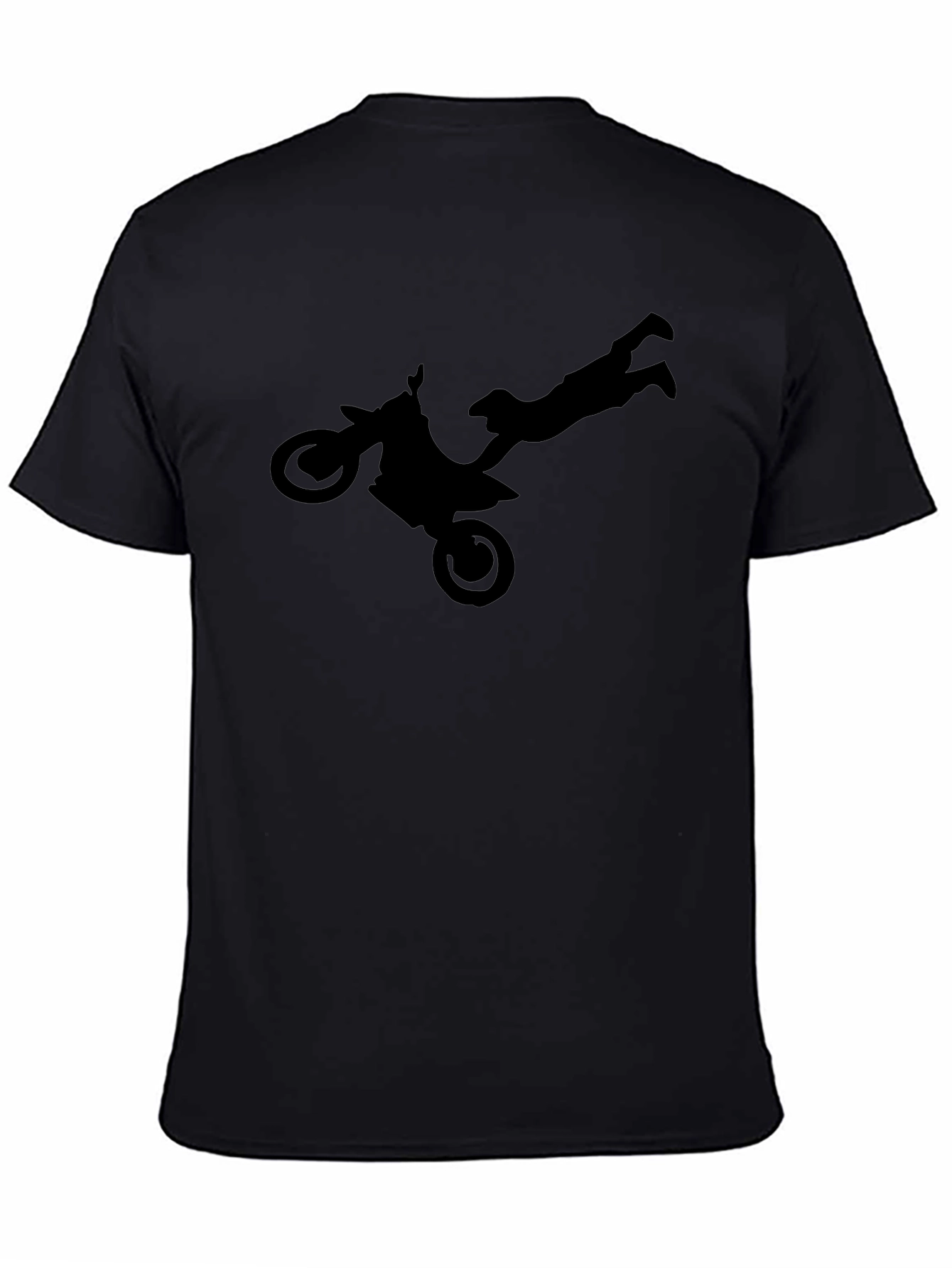 Motocross Stunt Silhouette Graphic Tee