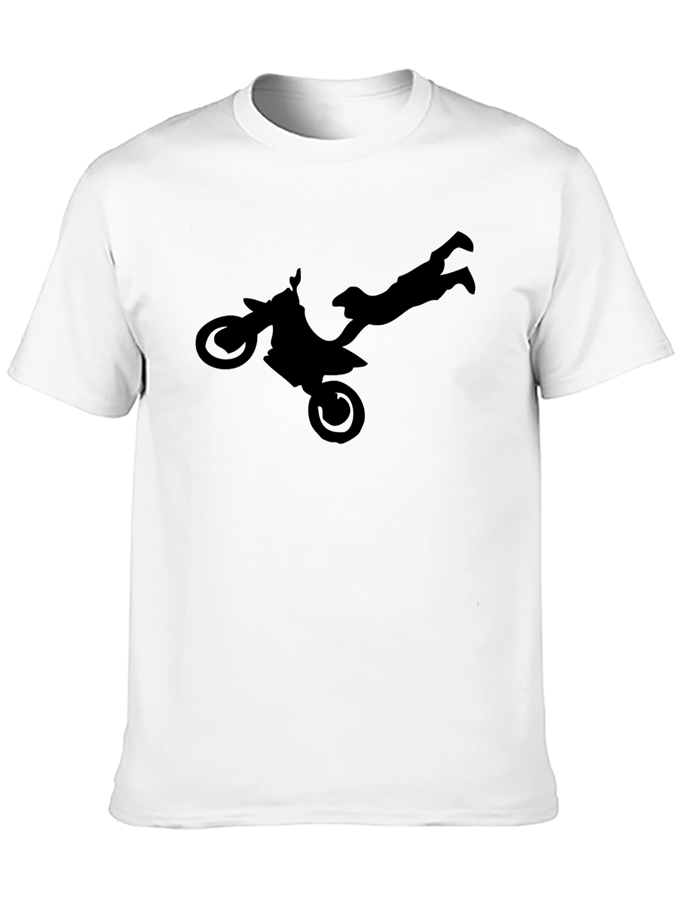 Motocross Stunt Silhouette Graphic Tee