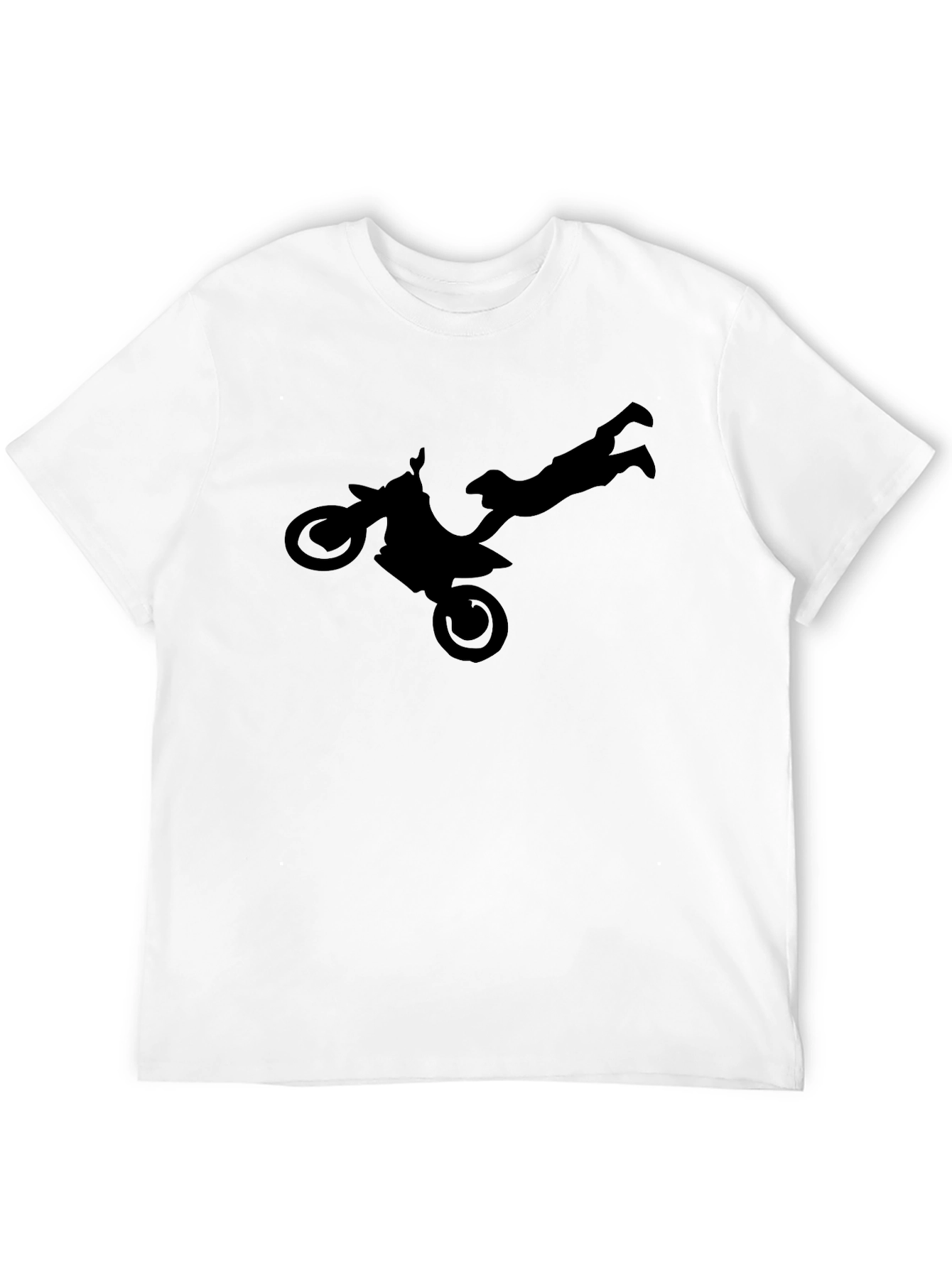 Motocross Stunt Silhouette Graphic Tee