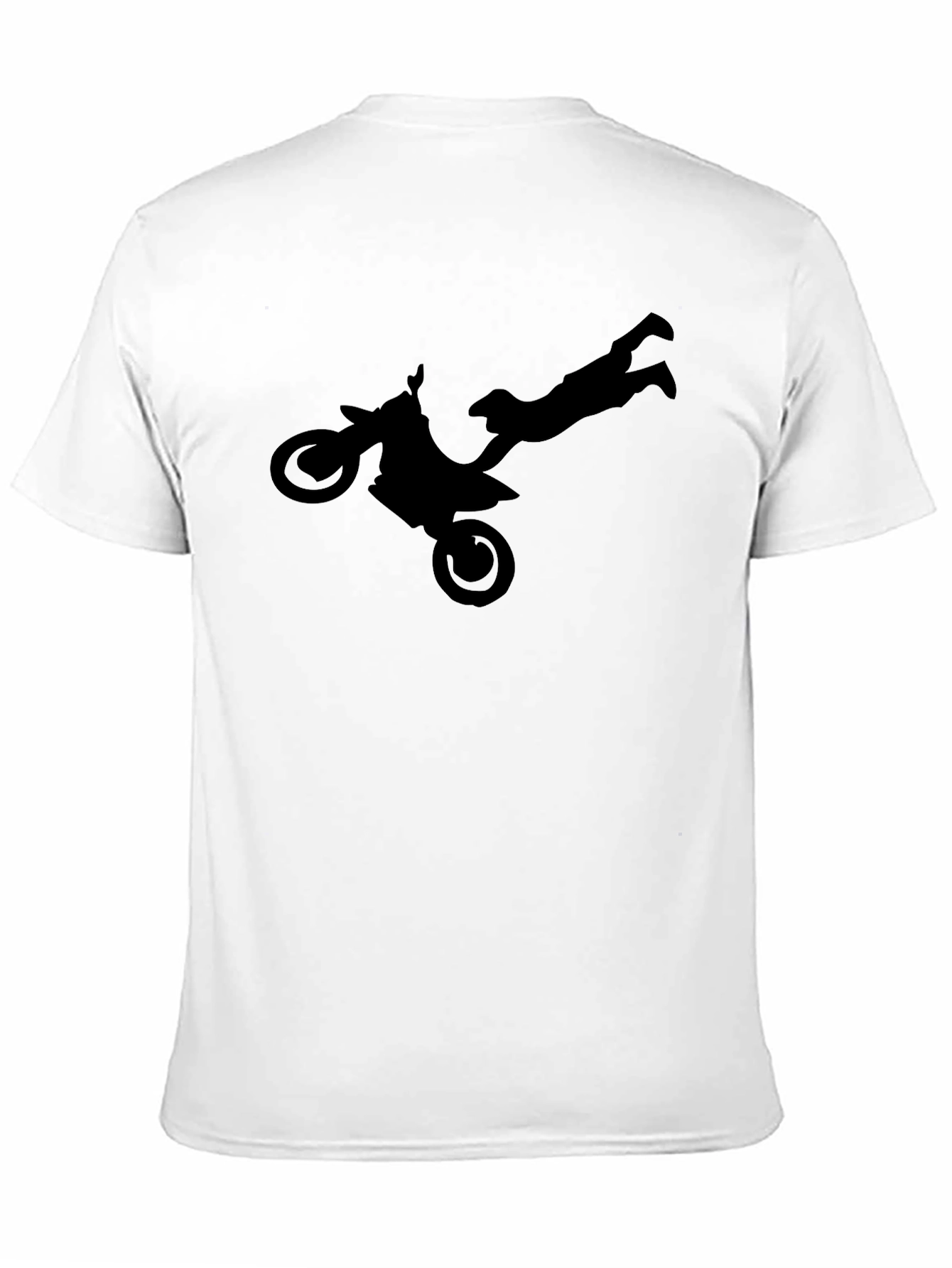 Motocross Stunt Silhouette Graphic Tee