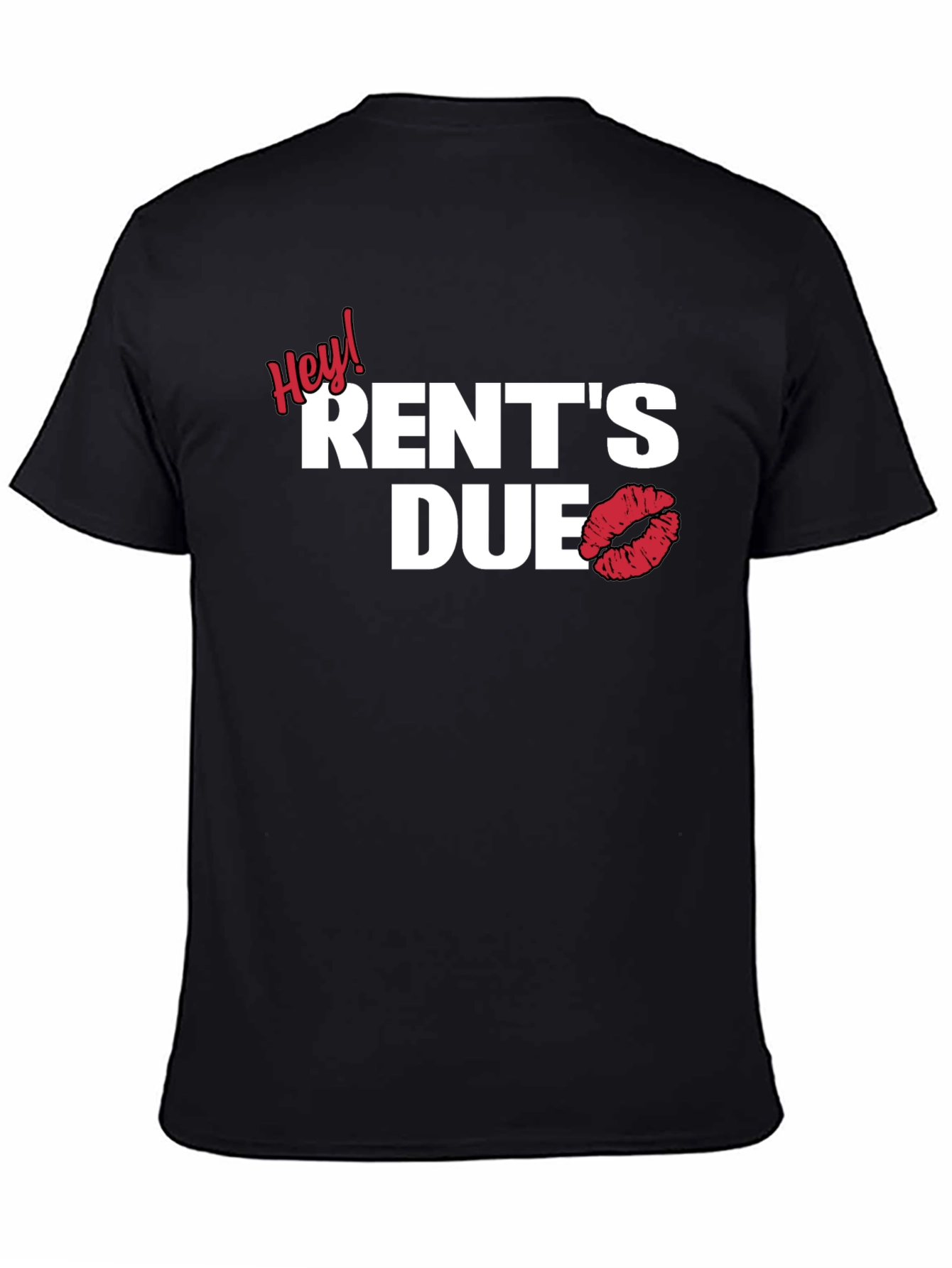 Hey! Rents Due Lip Print Graphic Tee