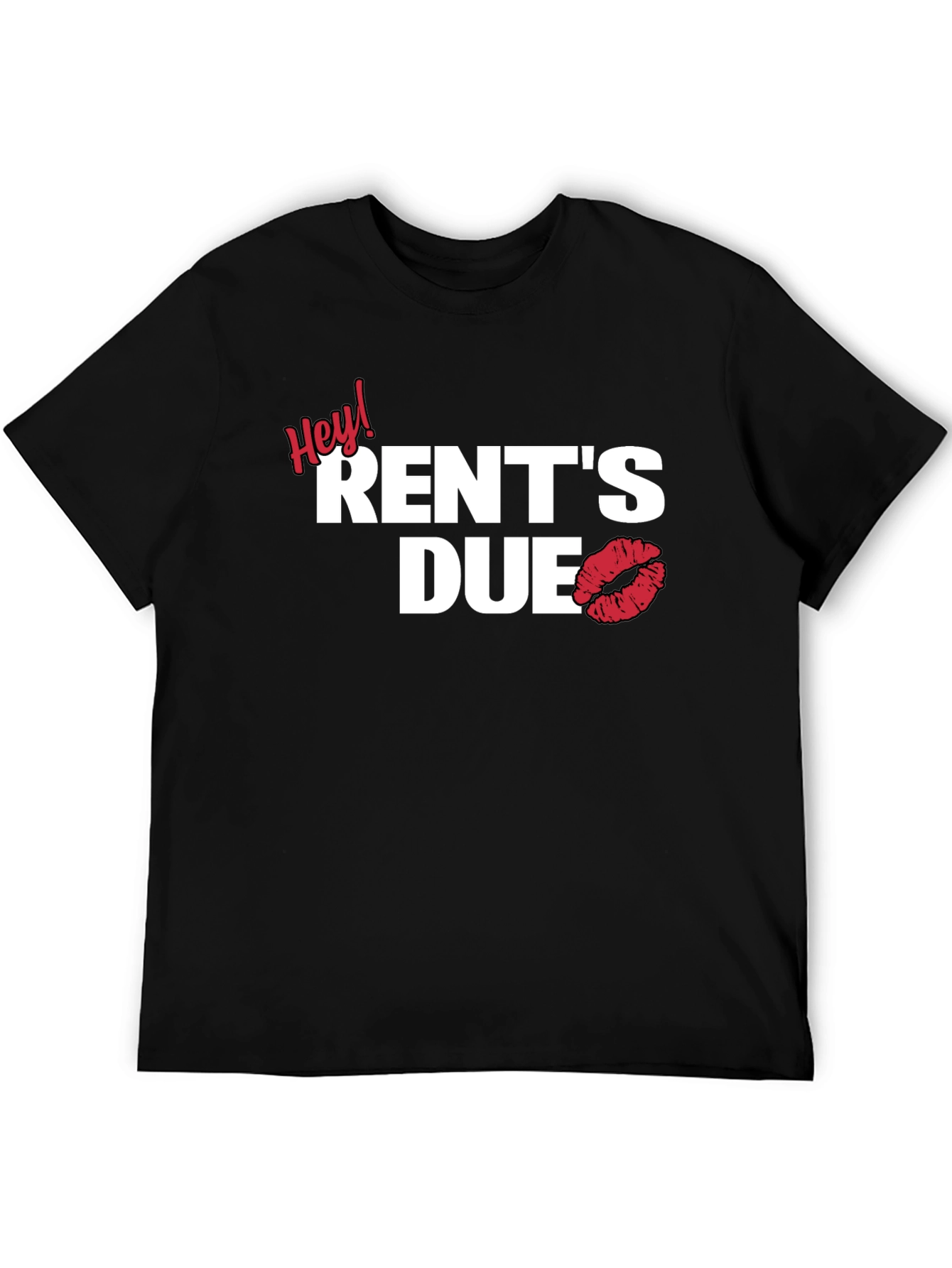 Hey! Rents Due Lip Print Graphic Tee