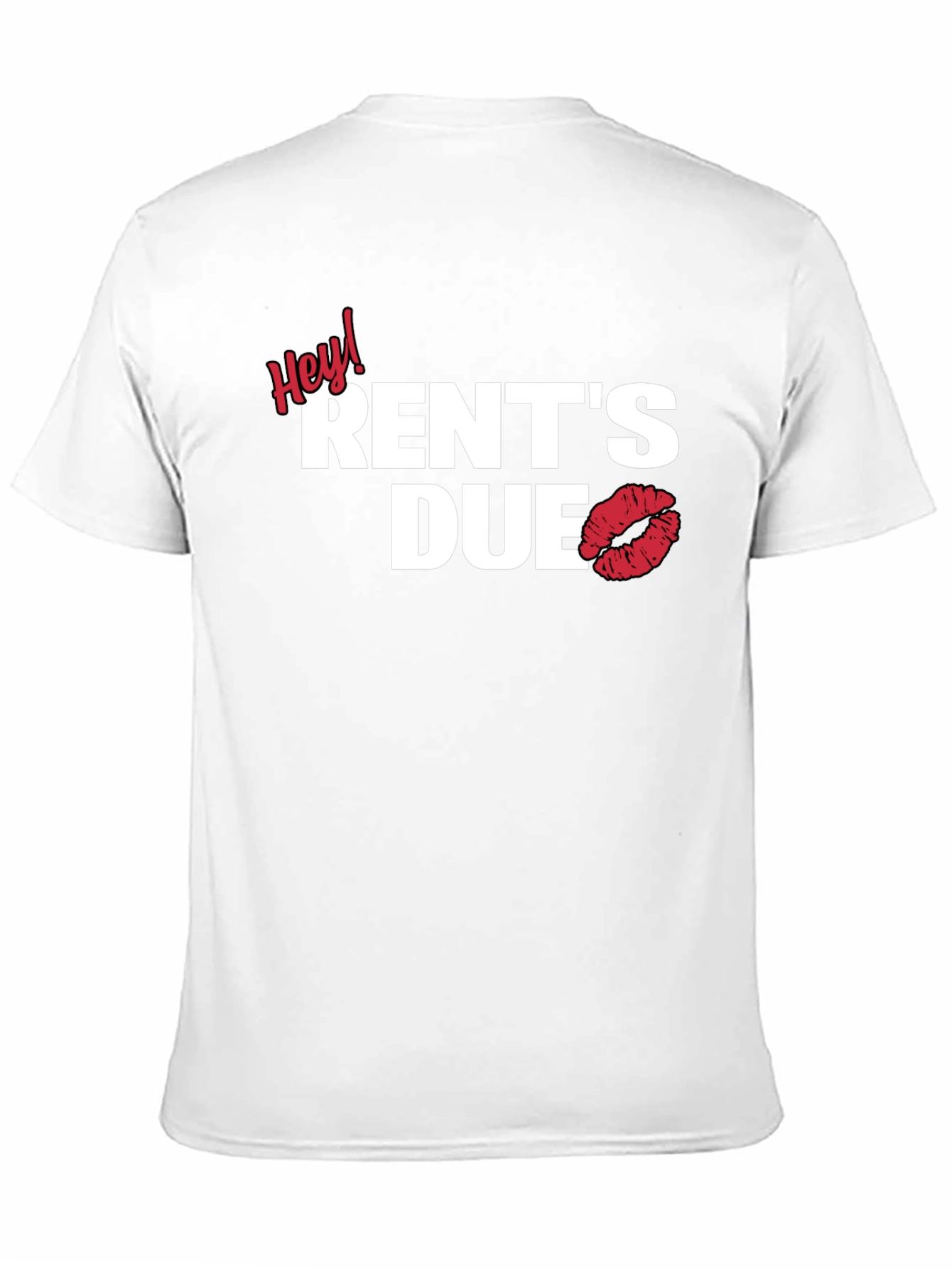 Hey! Rents Due Lip Print Graphic Tee