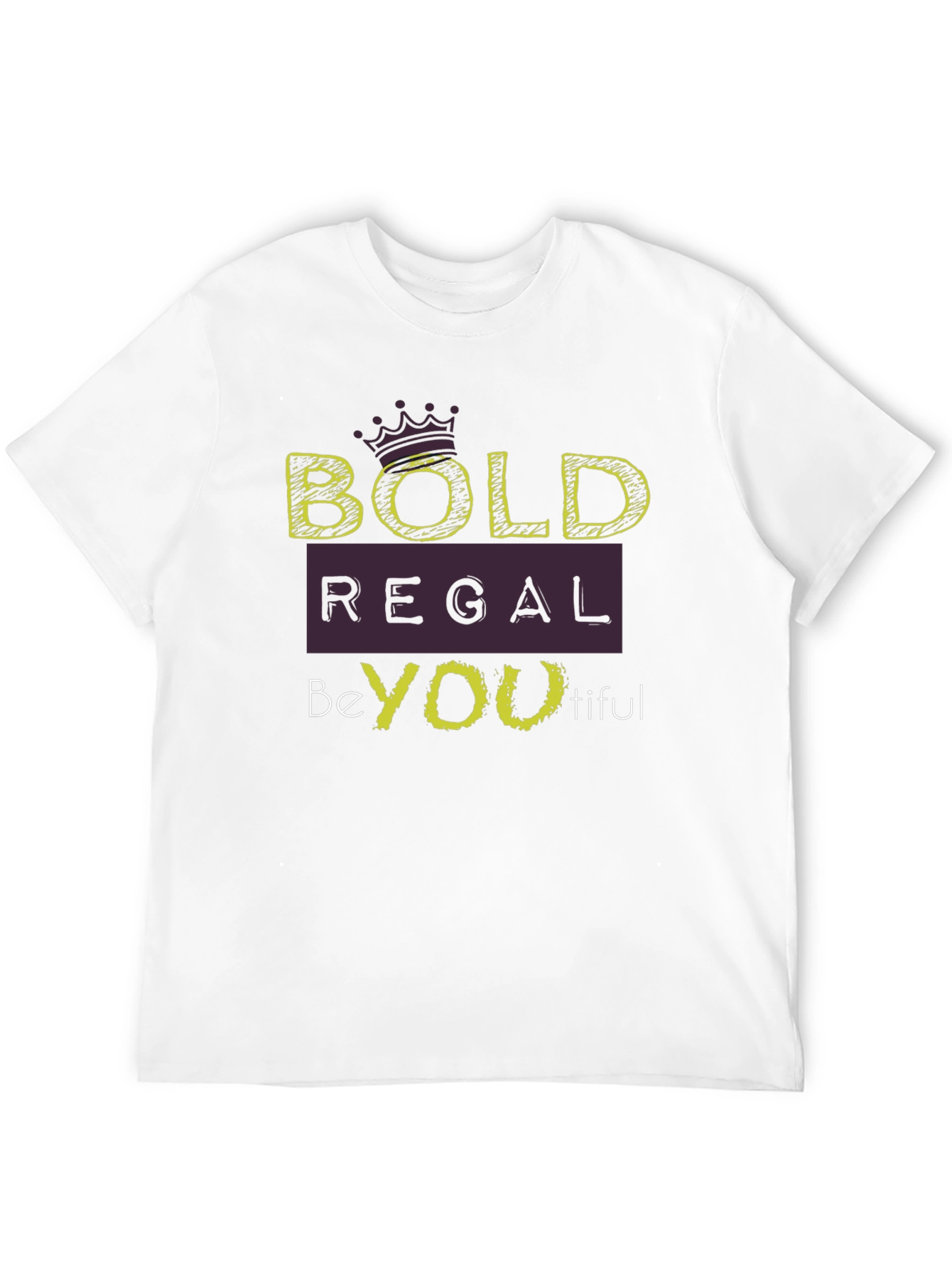 Bold Regal Be-YOU-tiful Black Graphic Tee