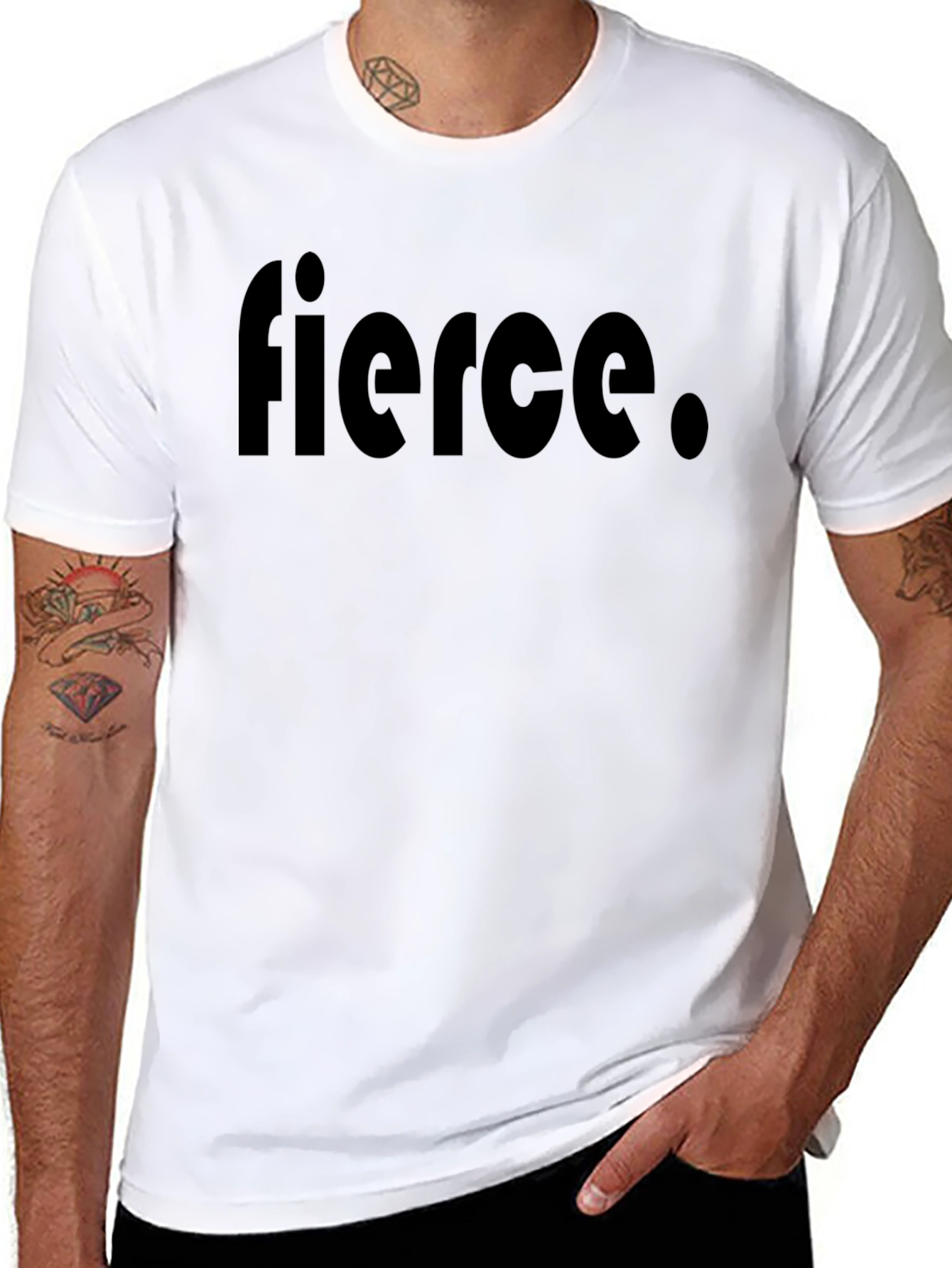 Fierce Black Graphic Tee - Stylish Comfort