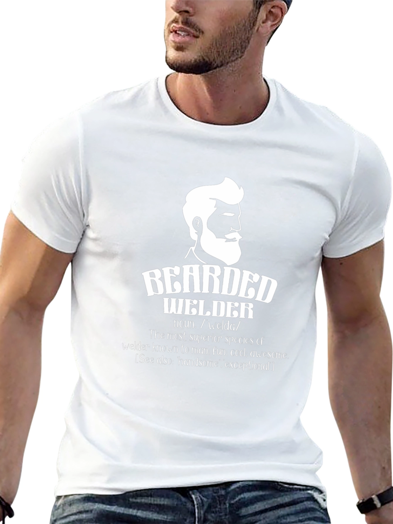 Bearded Welder Graphic T-Shirt - Superior Species Tee