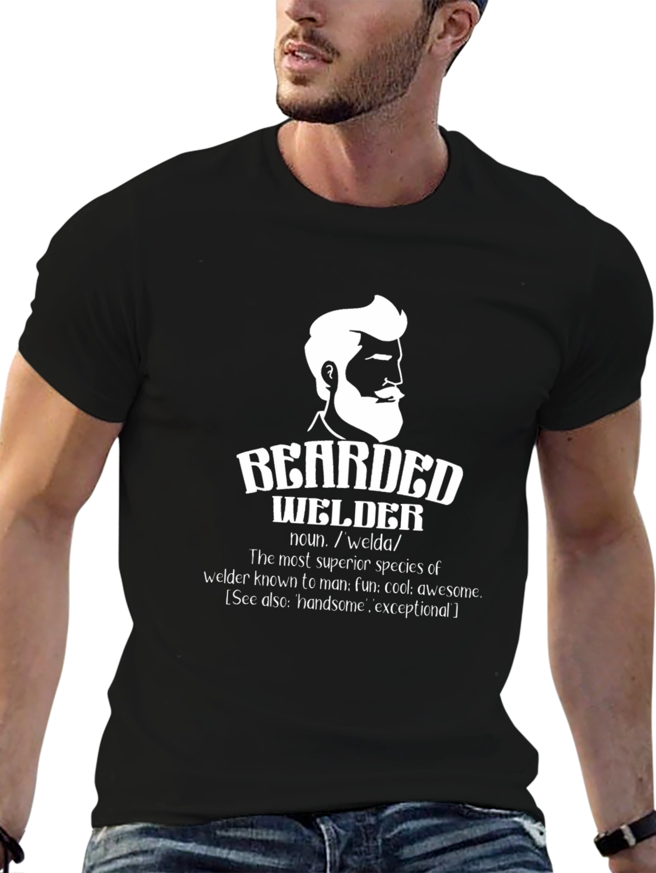 Bearded Welder Graphic T-Shirt - Superior Species Tee