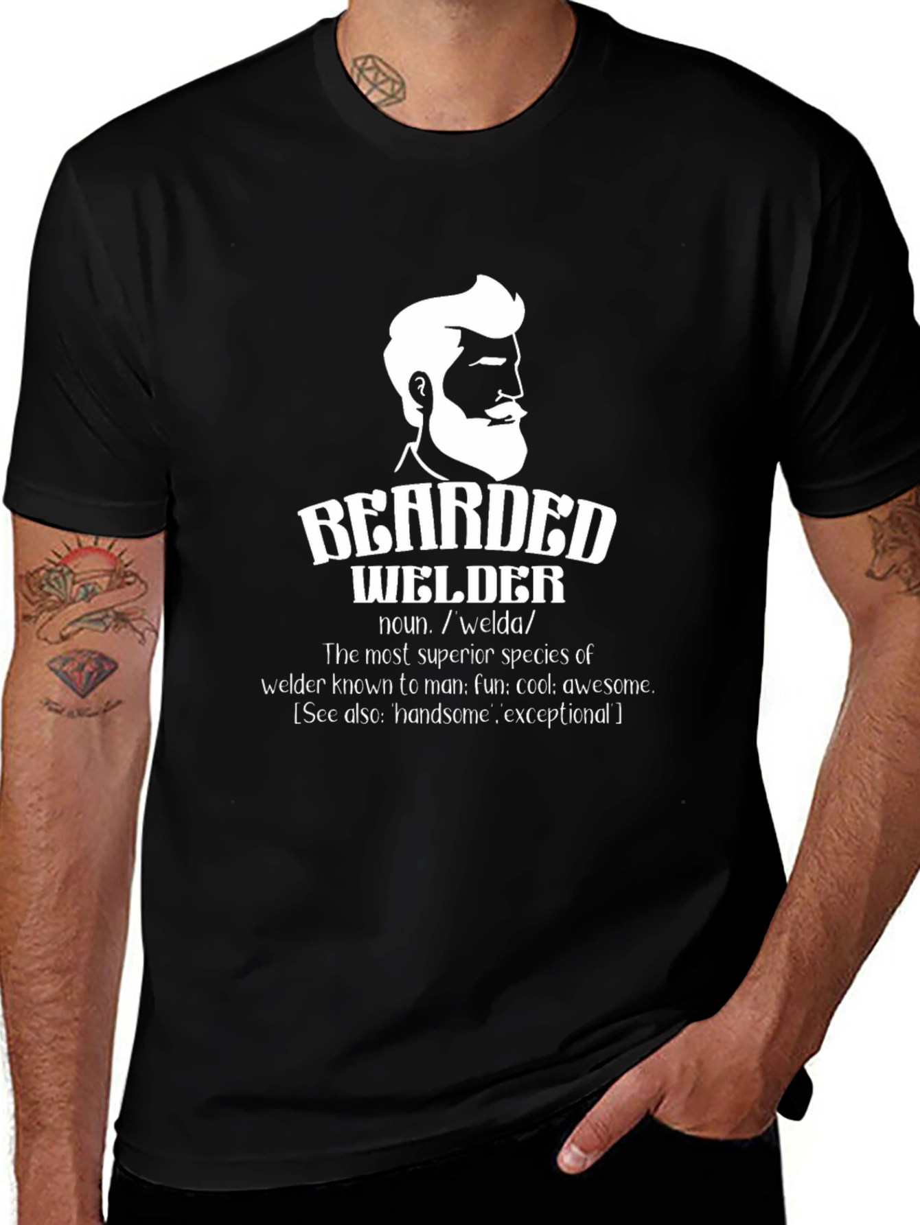 Bearded Welder Graphic T-Shirt - Superior Species Tee