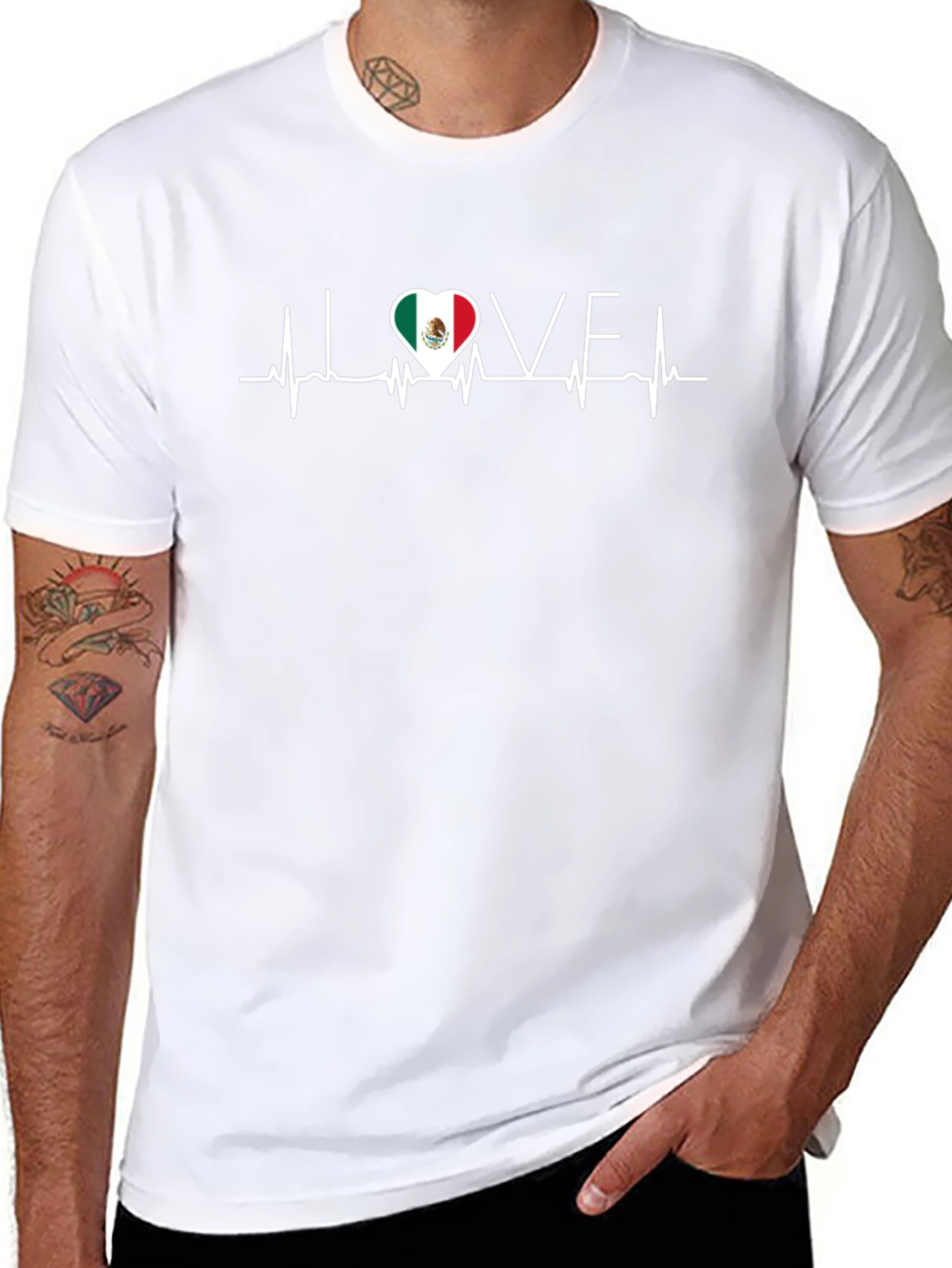 I Heart Mexico Tee - Black Graphic T-Shirt