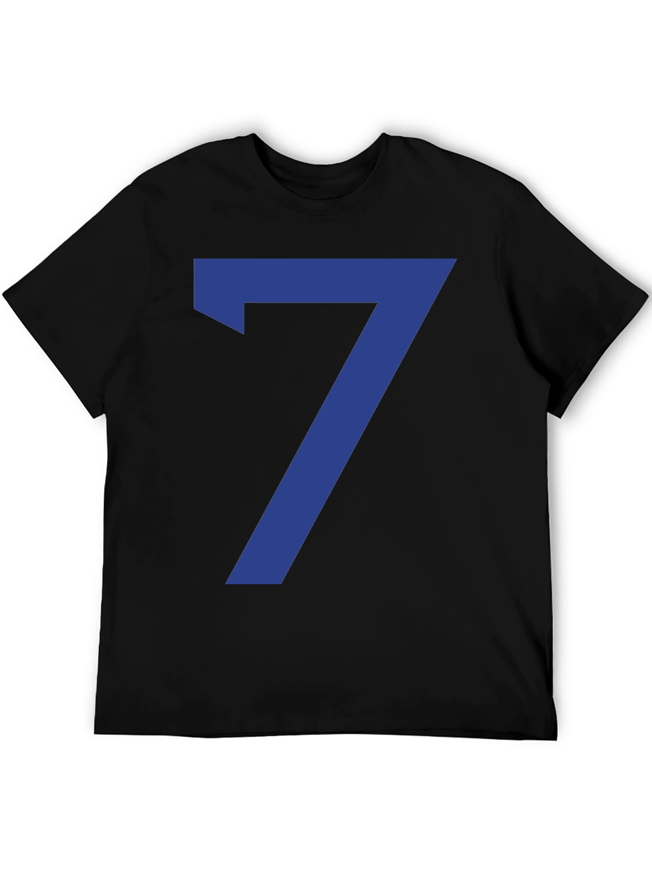 Lucky Number 7 Graphic Tee - Black